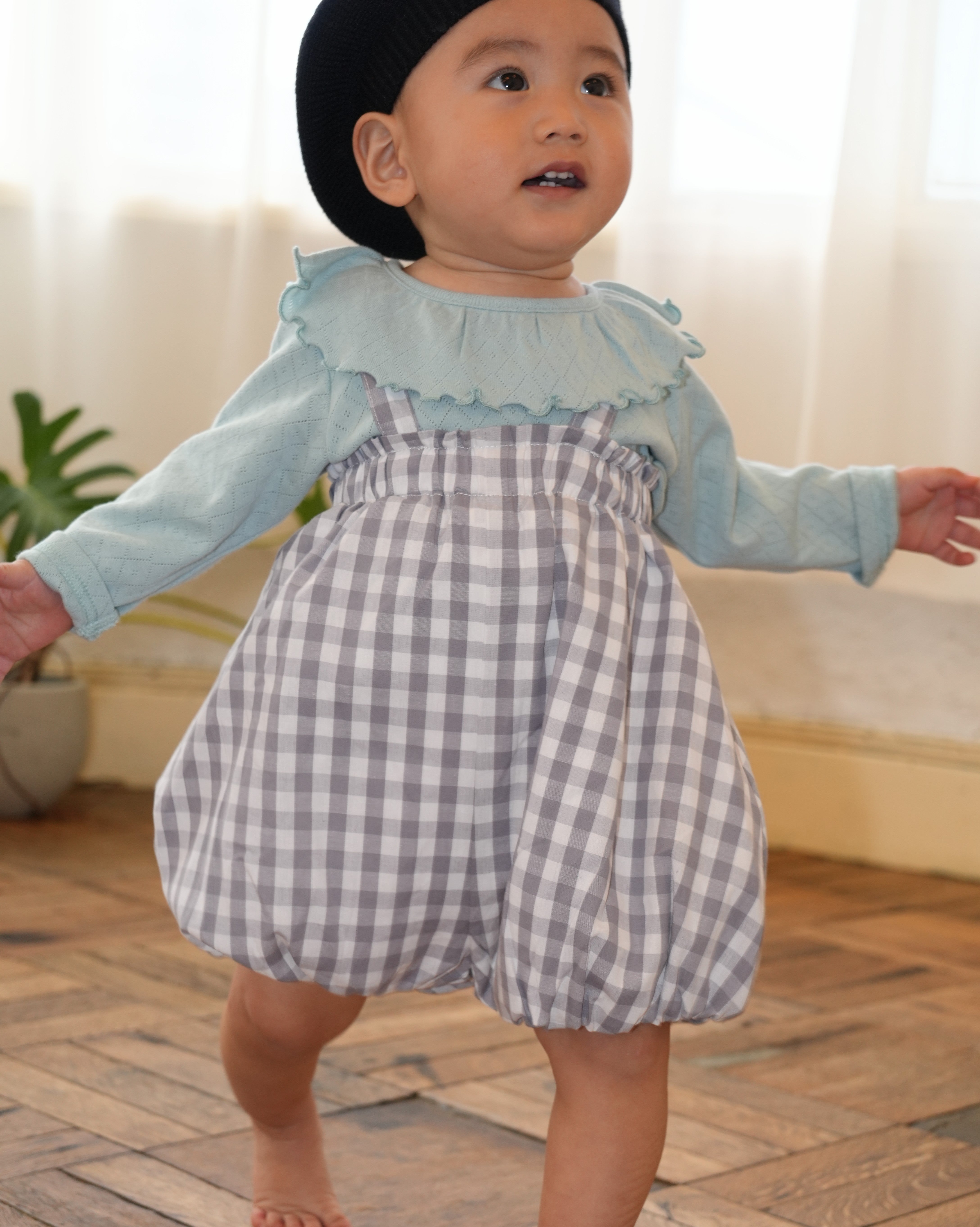 Balloon Bloomer Salopette【110043】(gray)