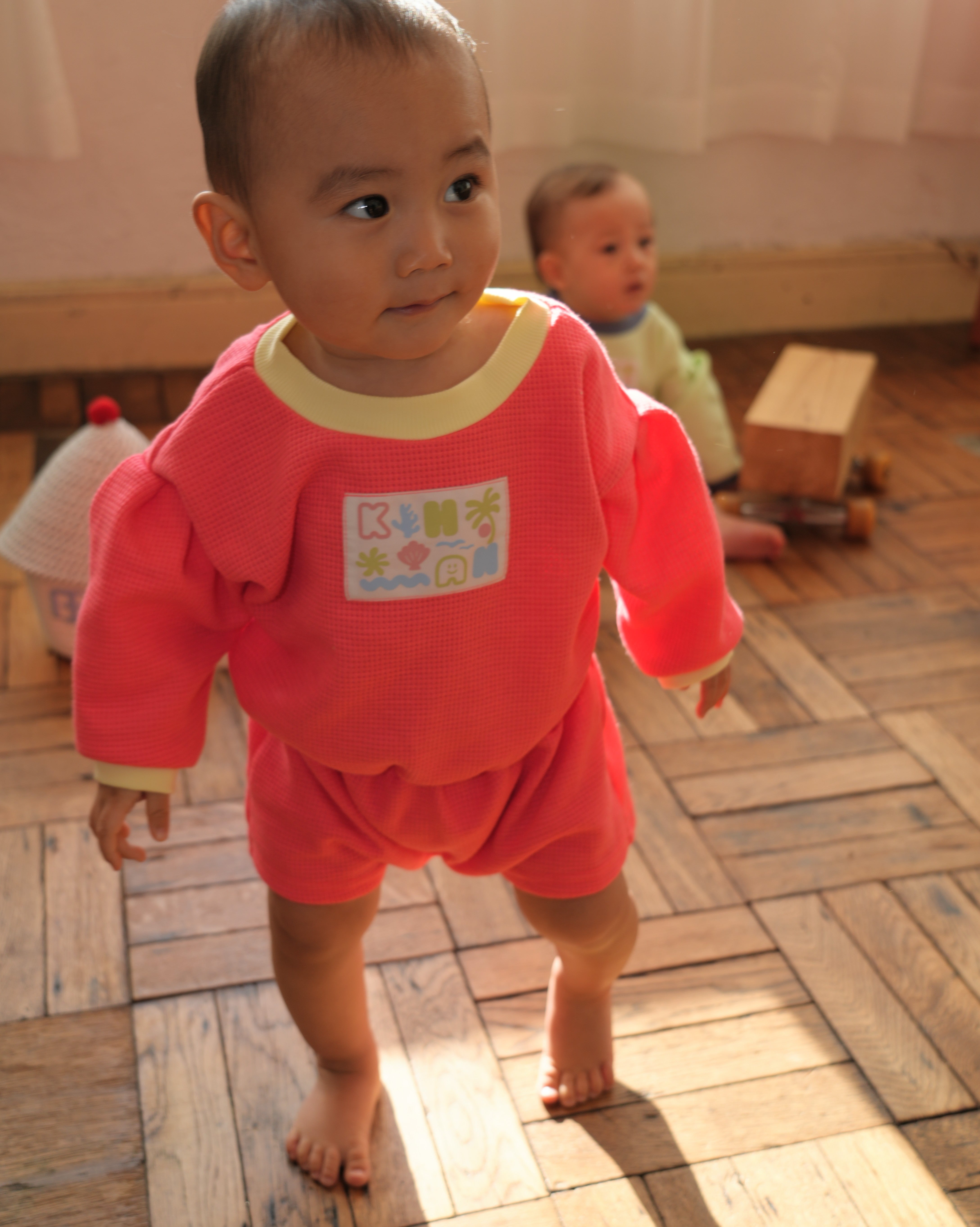 ネオンカラーロンパース【110202】(orange)