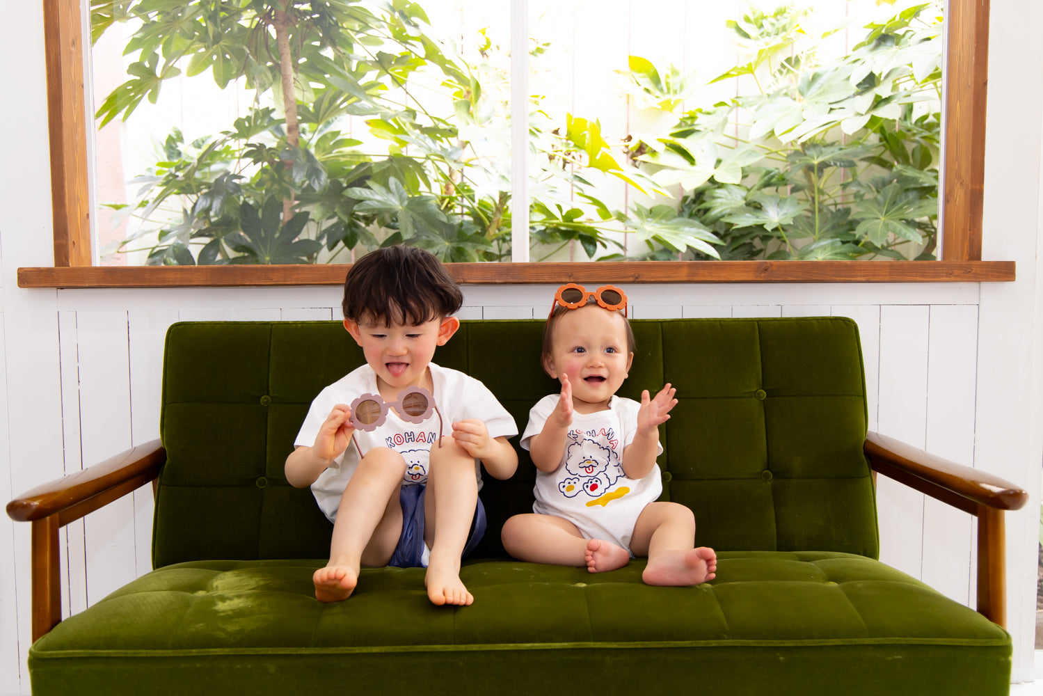 おさんぽわんわんロンパース【110063】