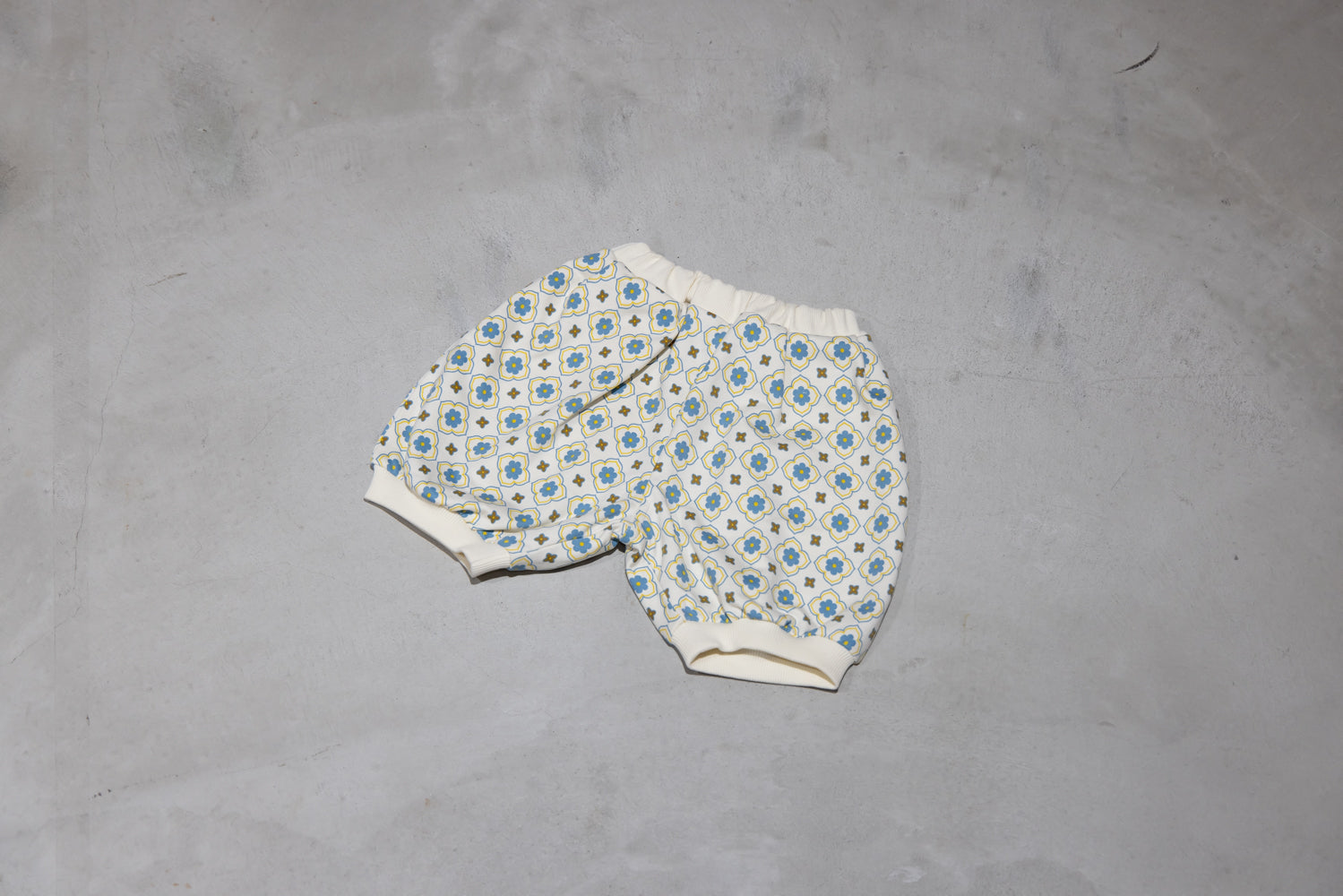 ヴィンテージタイル柄パンツ【110096】(Blue)