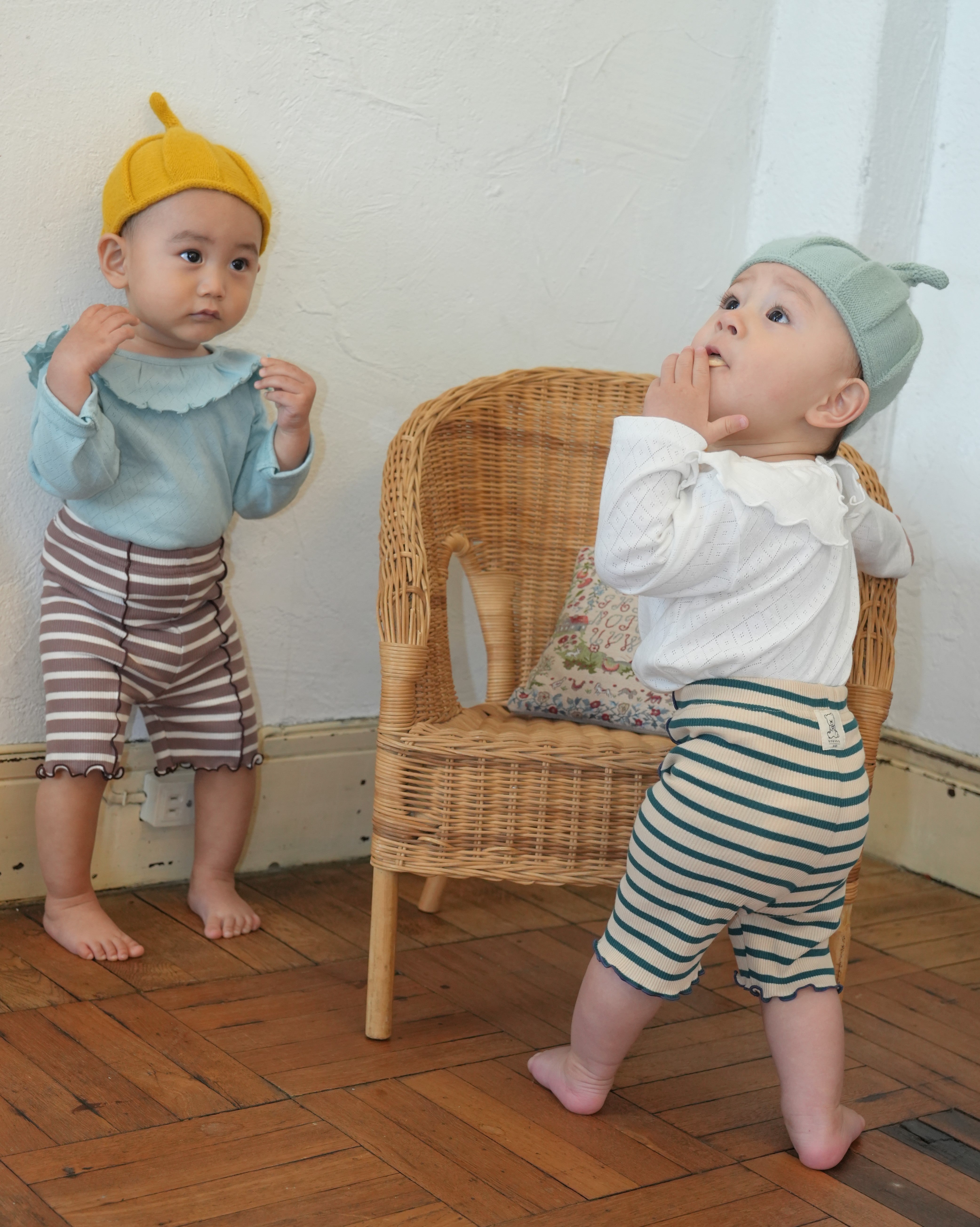 ボーダーレギンス【110203】(green)