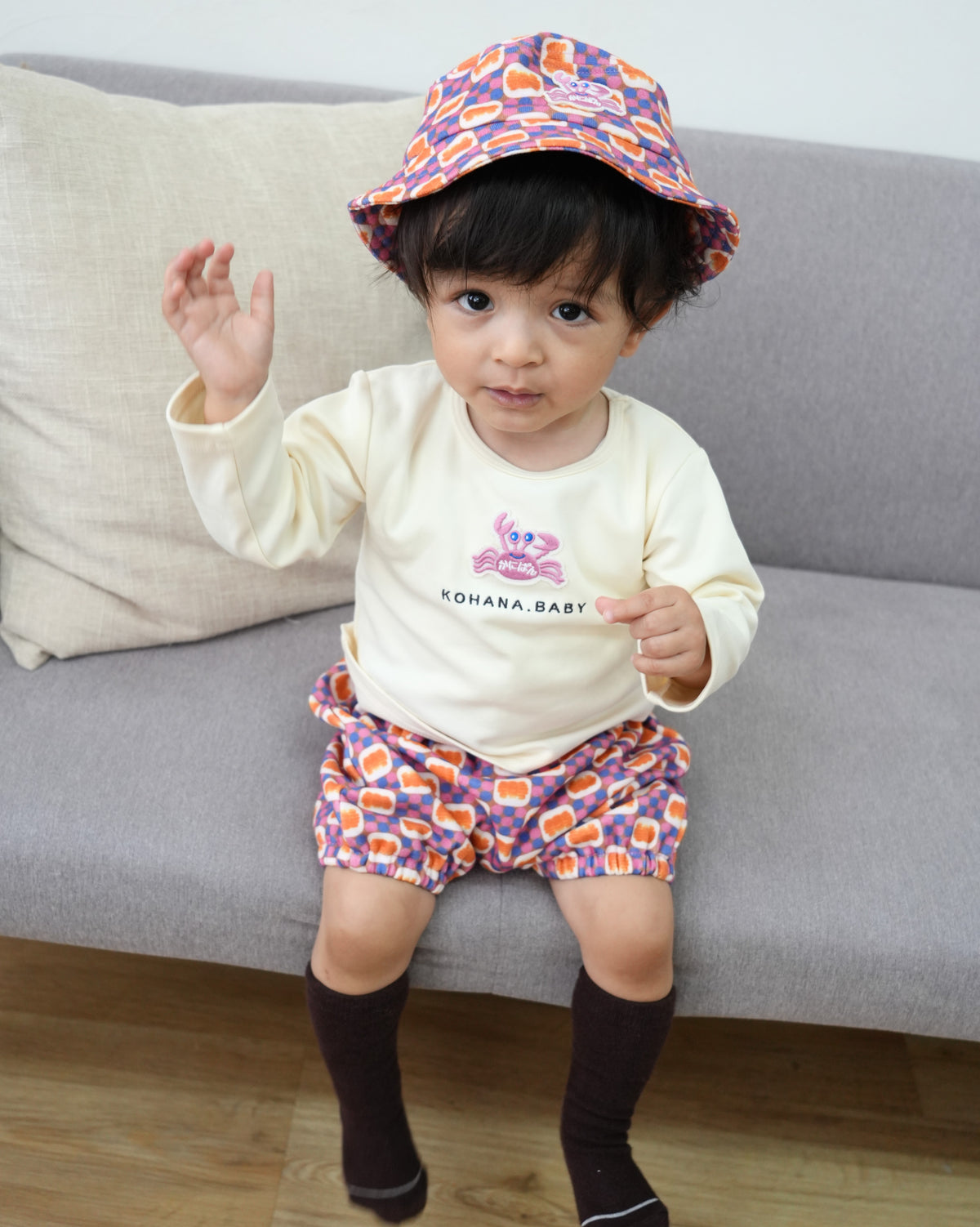 KOHANA × カニパン Long Sleeve Tee & Bloomers Set【110427】