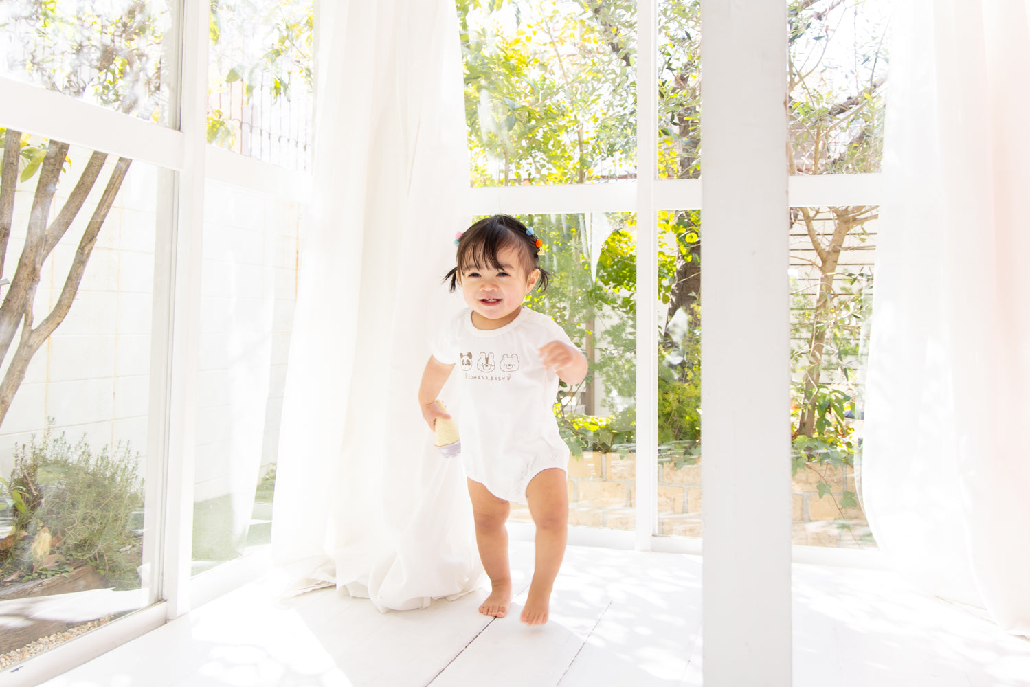 3匹のどうぶつさんロンパース【110062】