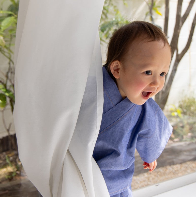 アニマル花火ダンガリー甚平【110058】