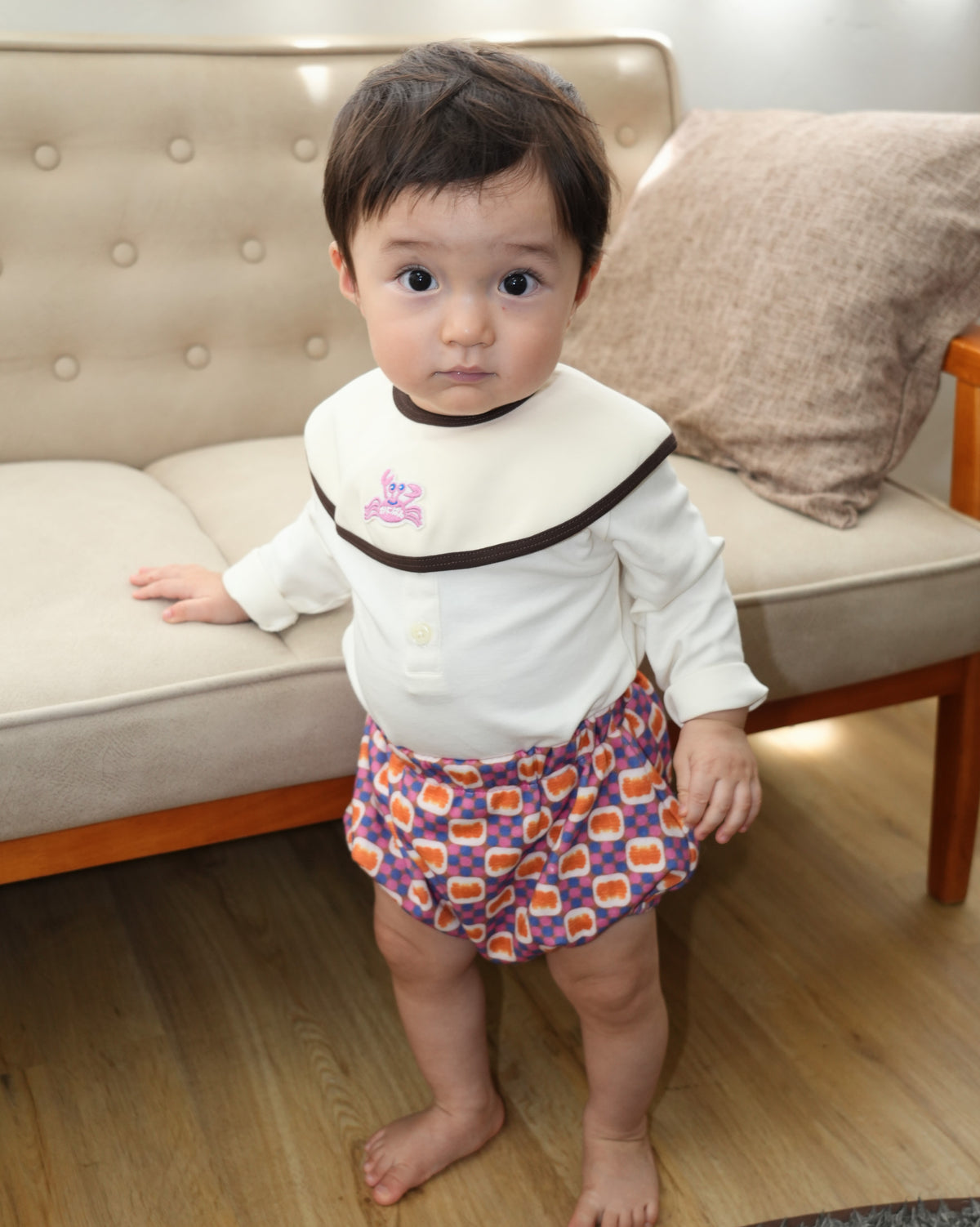 KOHANA × カニパン Bib & Bloomer Set 【110426】