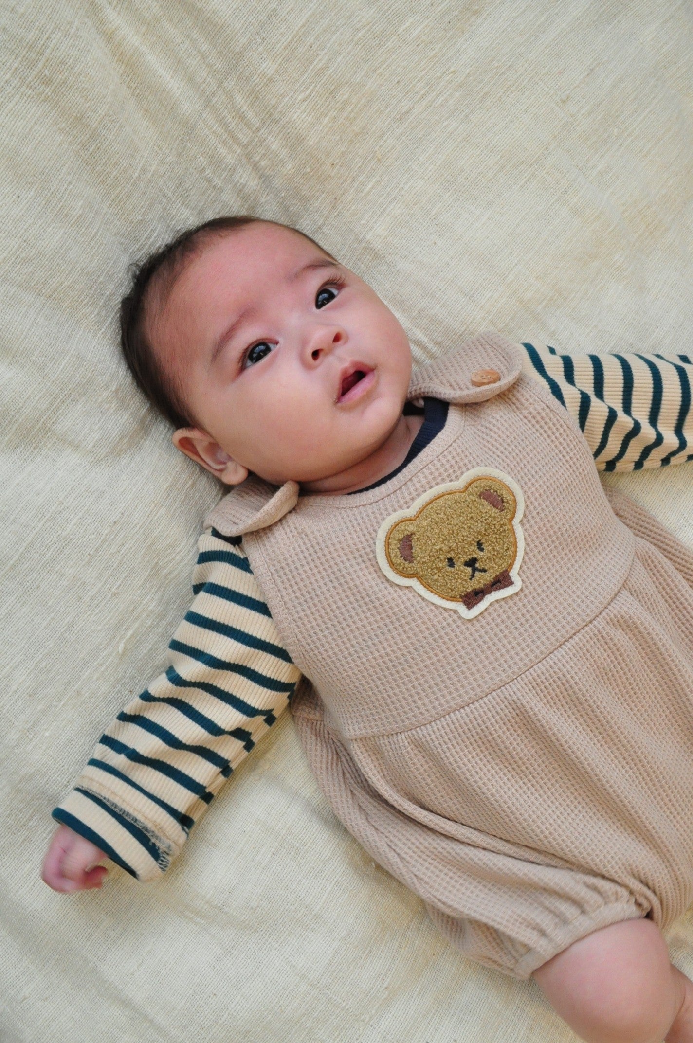 Striped Merrow Rompers【110204】(green)