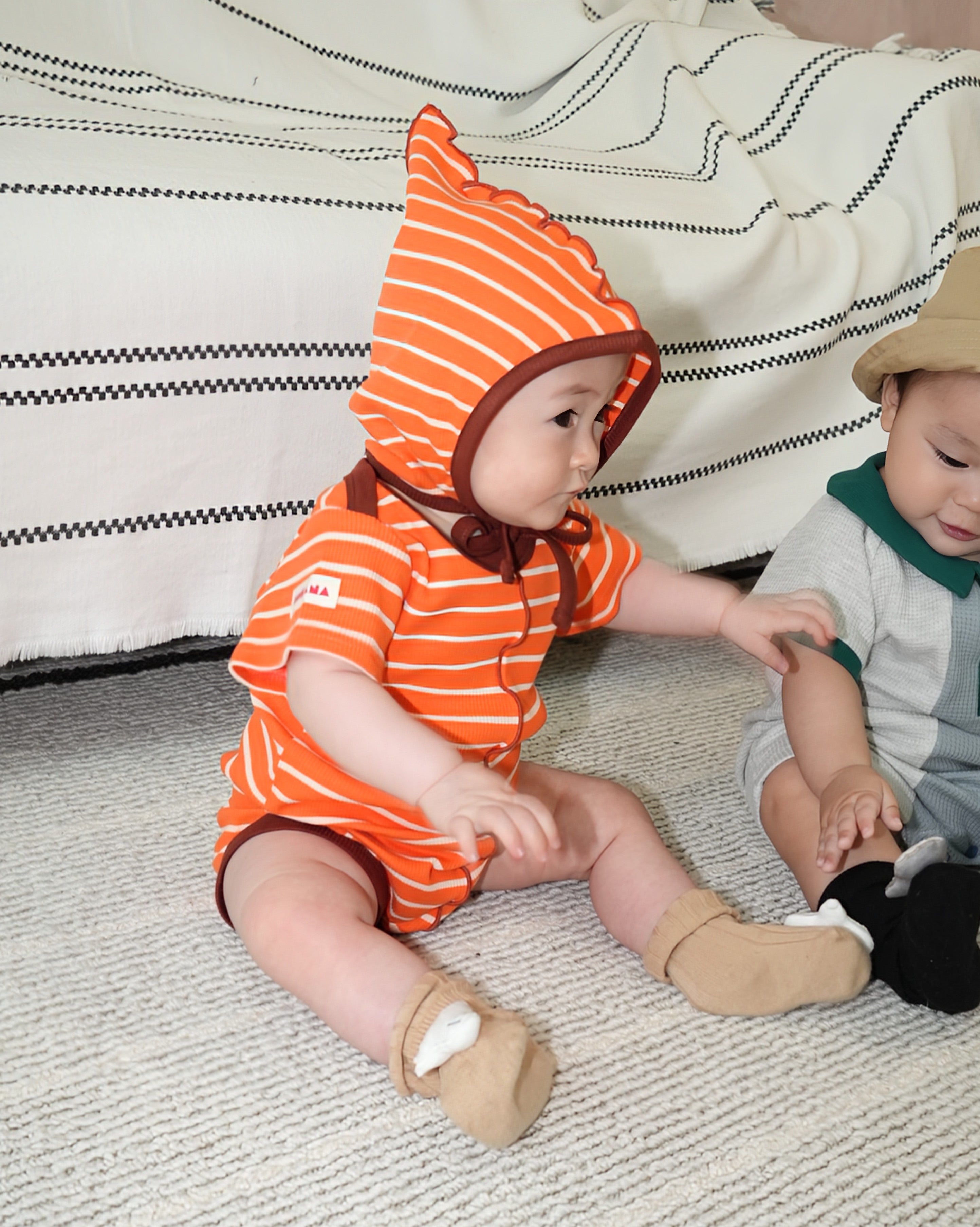 Striped Merrow Rompers【150013】 (OR)