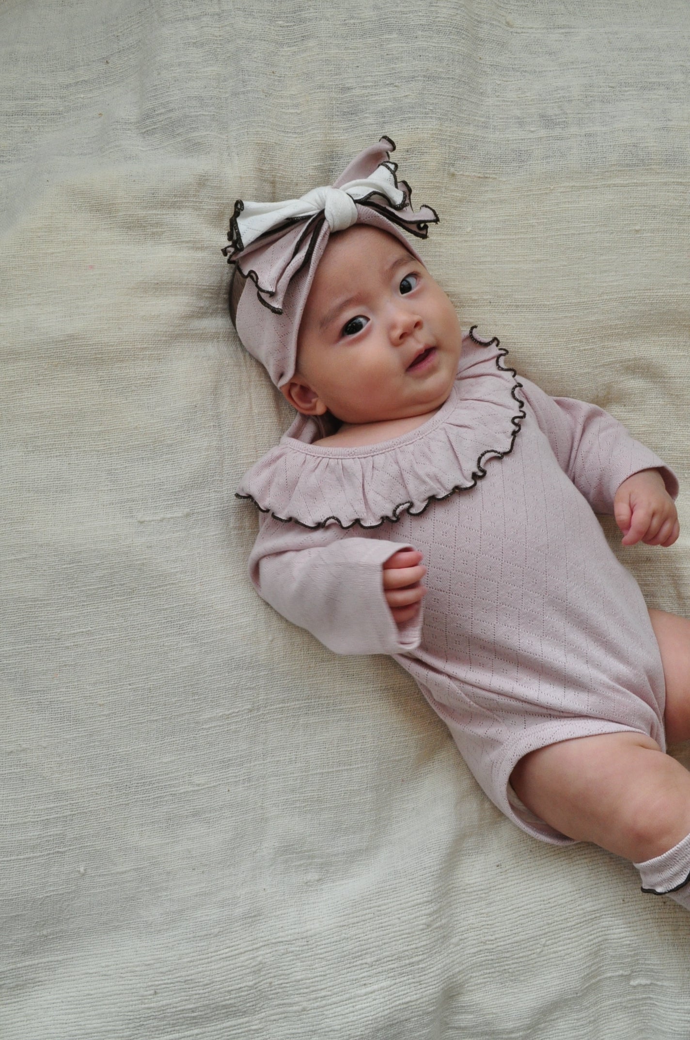 Eyelet Fraise Hair Band【110128】 (pink)