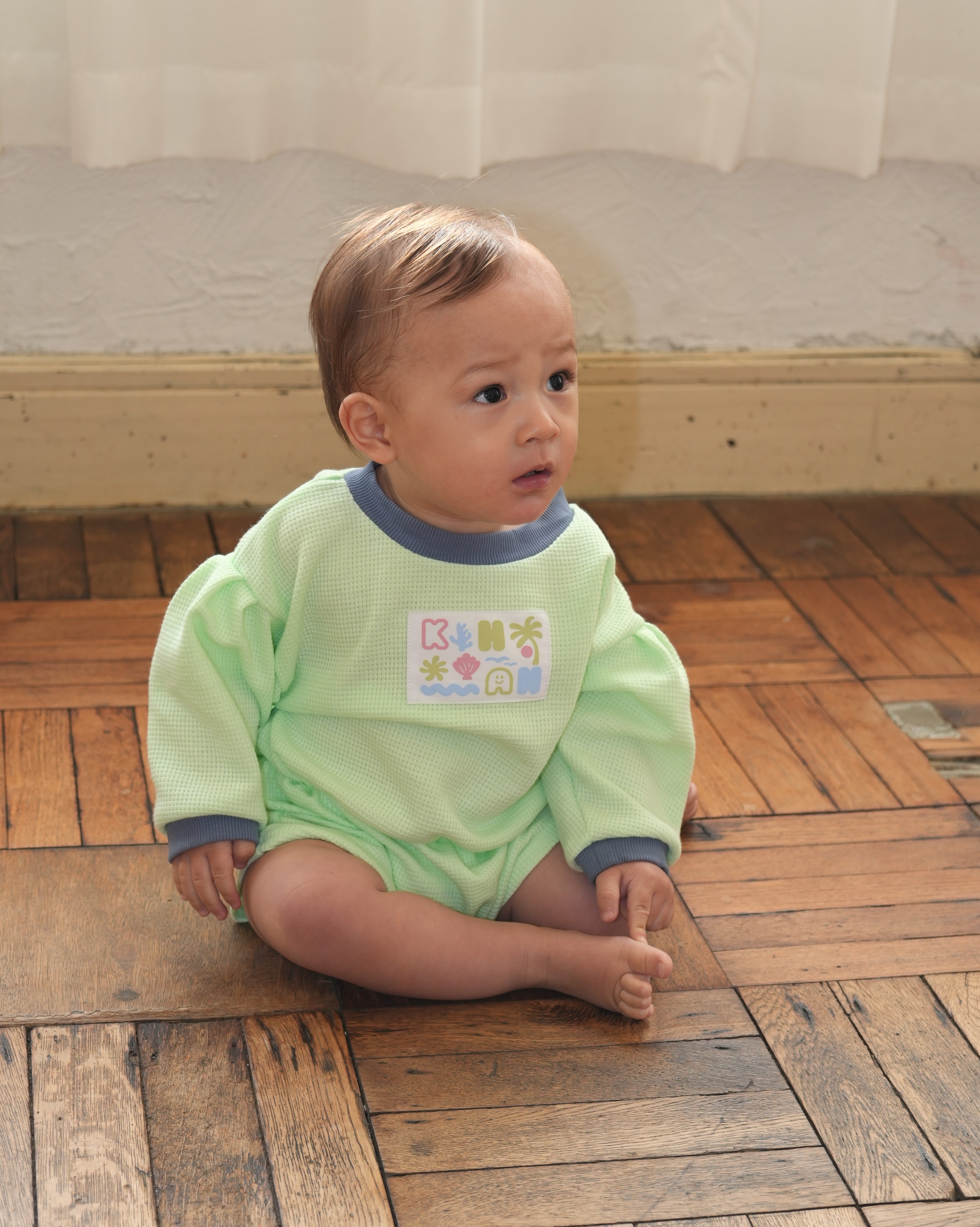 ネオンカラーロンパース【110202】(green)