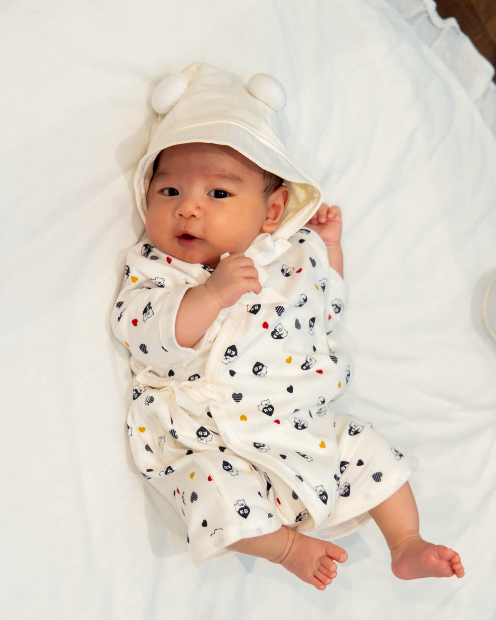 コハナベア新生児肌着2枚セット【110084】