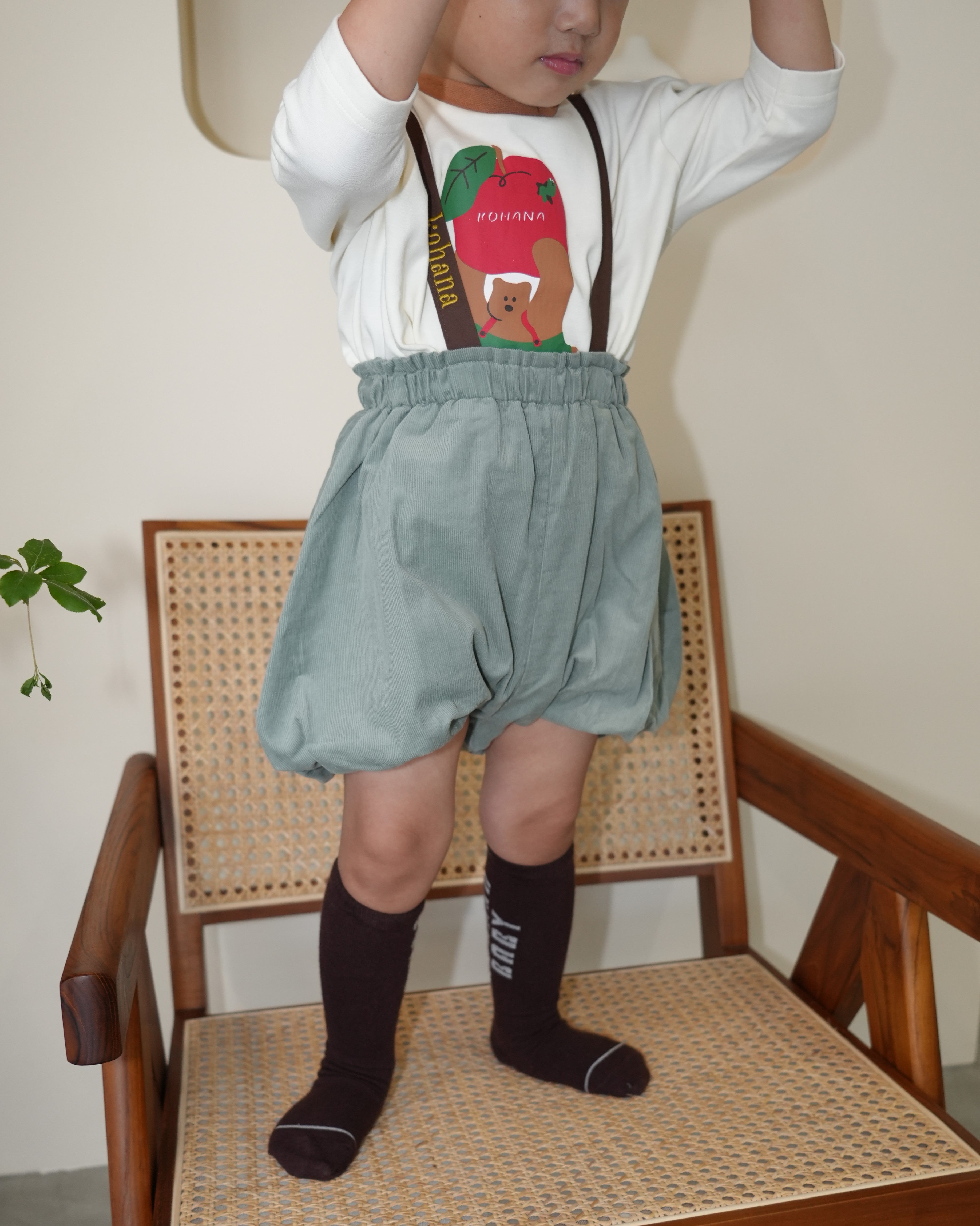 Shirt Cord Balloon Salopette【110414】 (green)