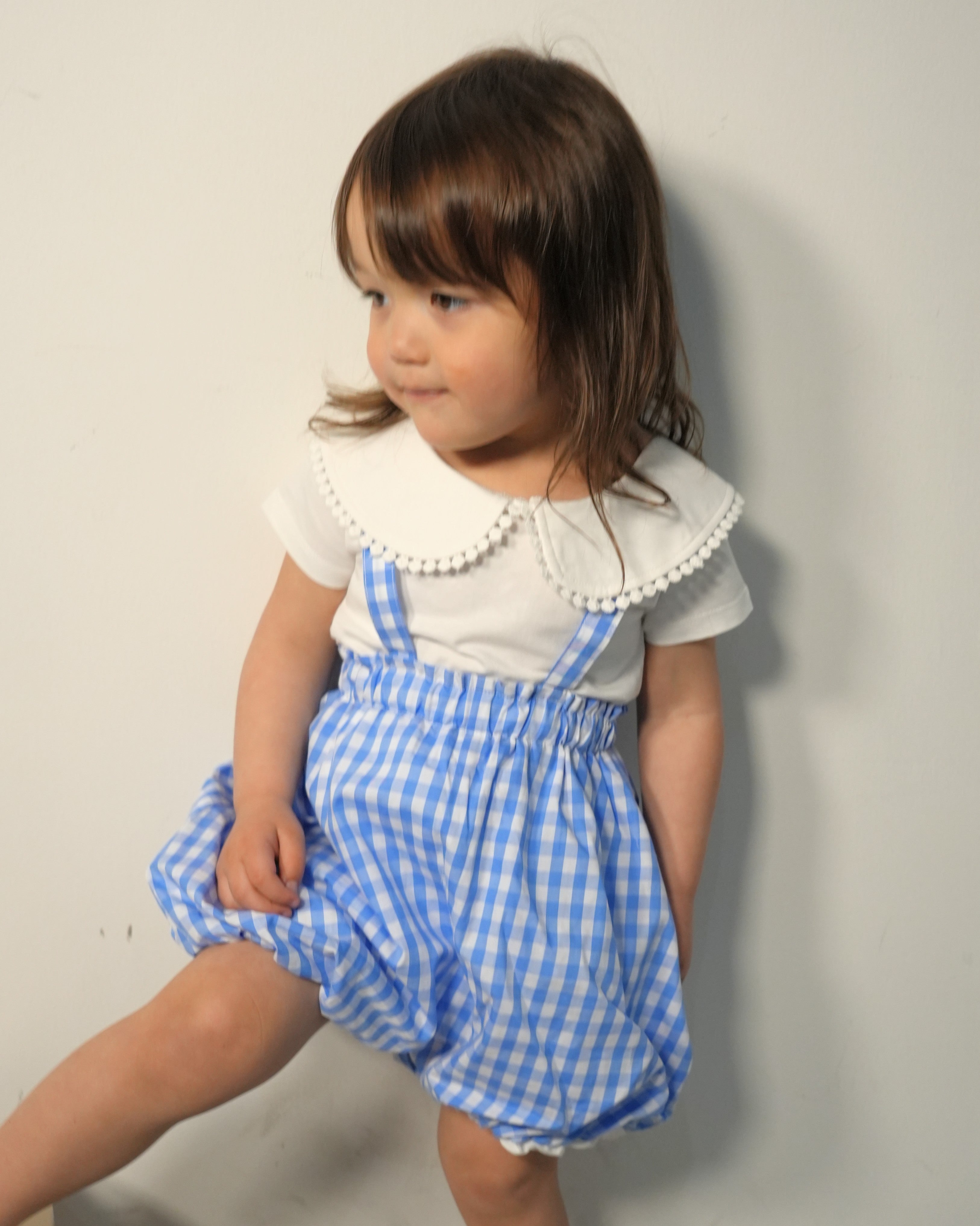 Round Collar Lace T-Shirt【110072】 (White)