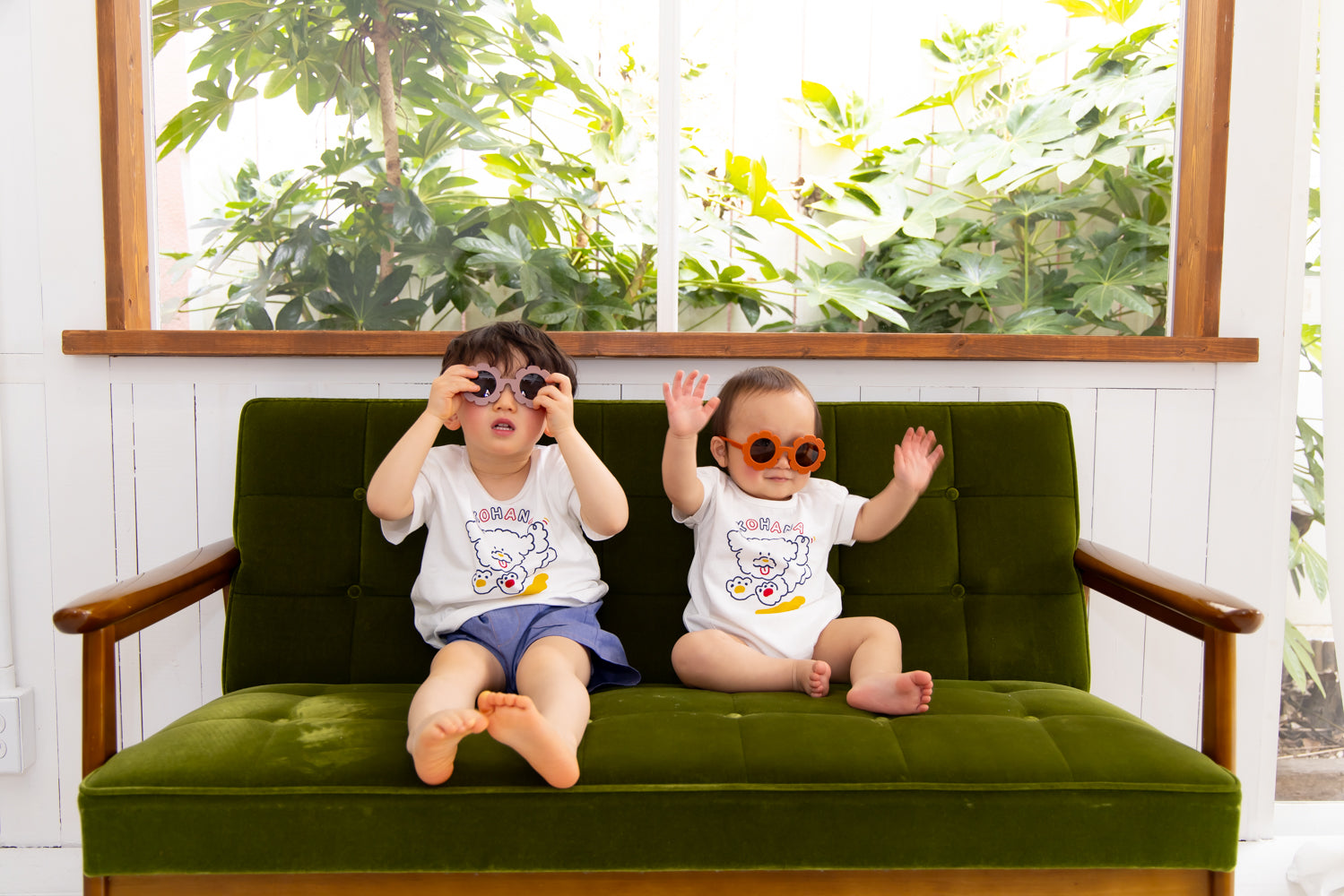 おさんぽわんわんロンパース【110063】