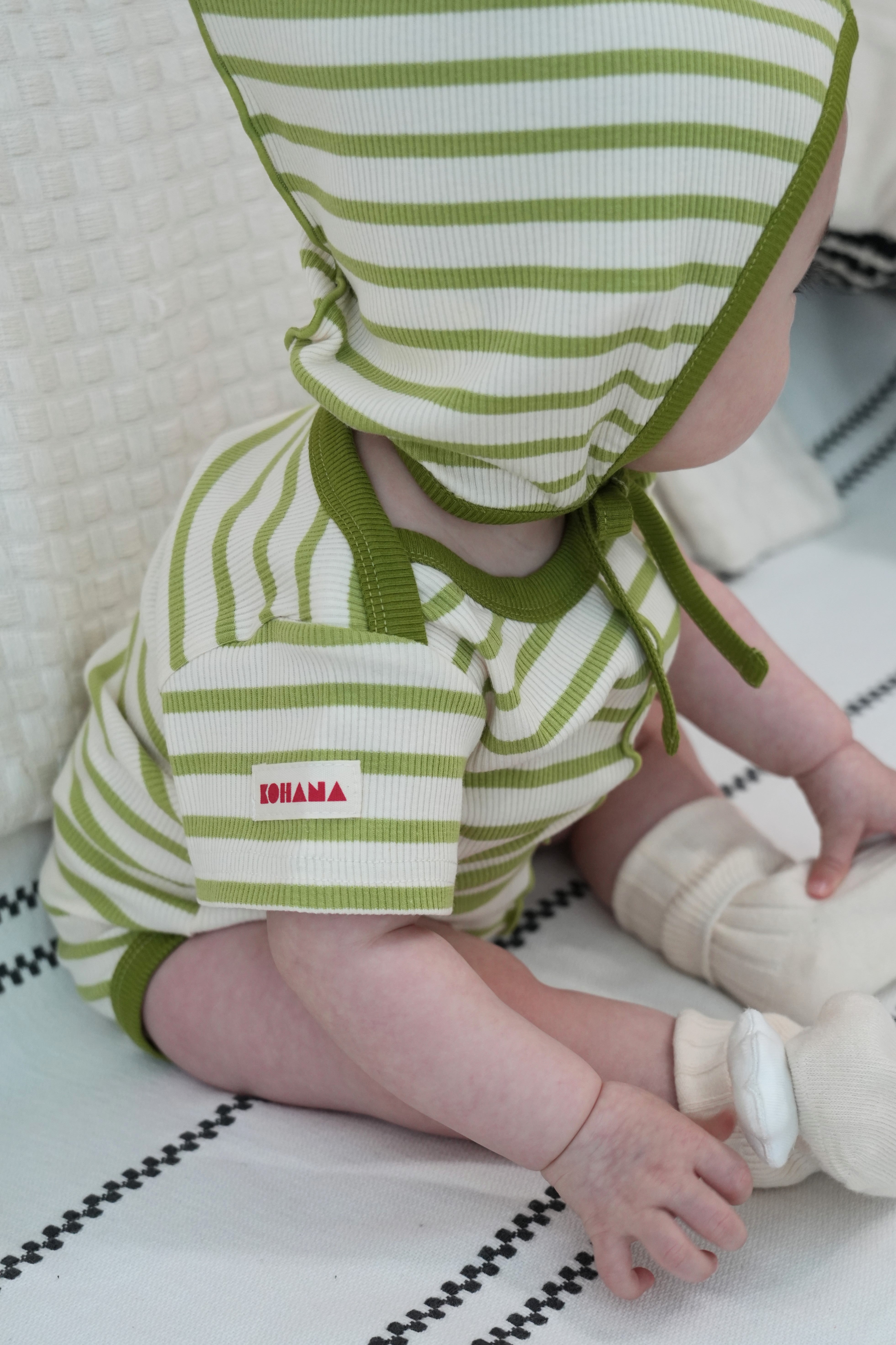 Striped Merrow Rompers【150013】 (LGR)