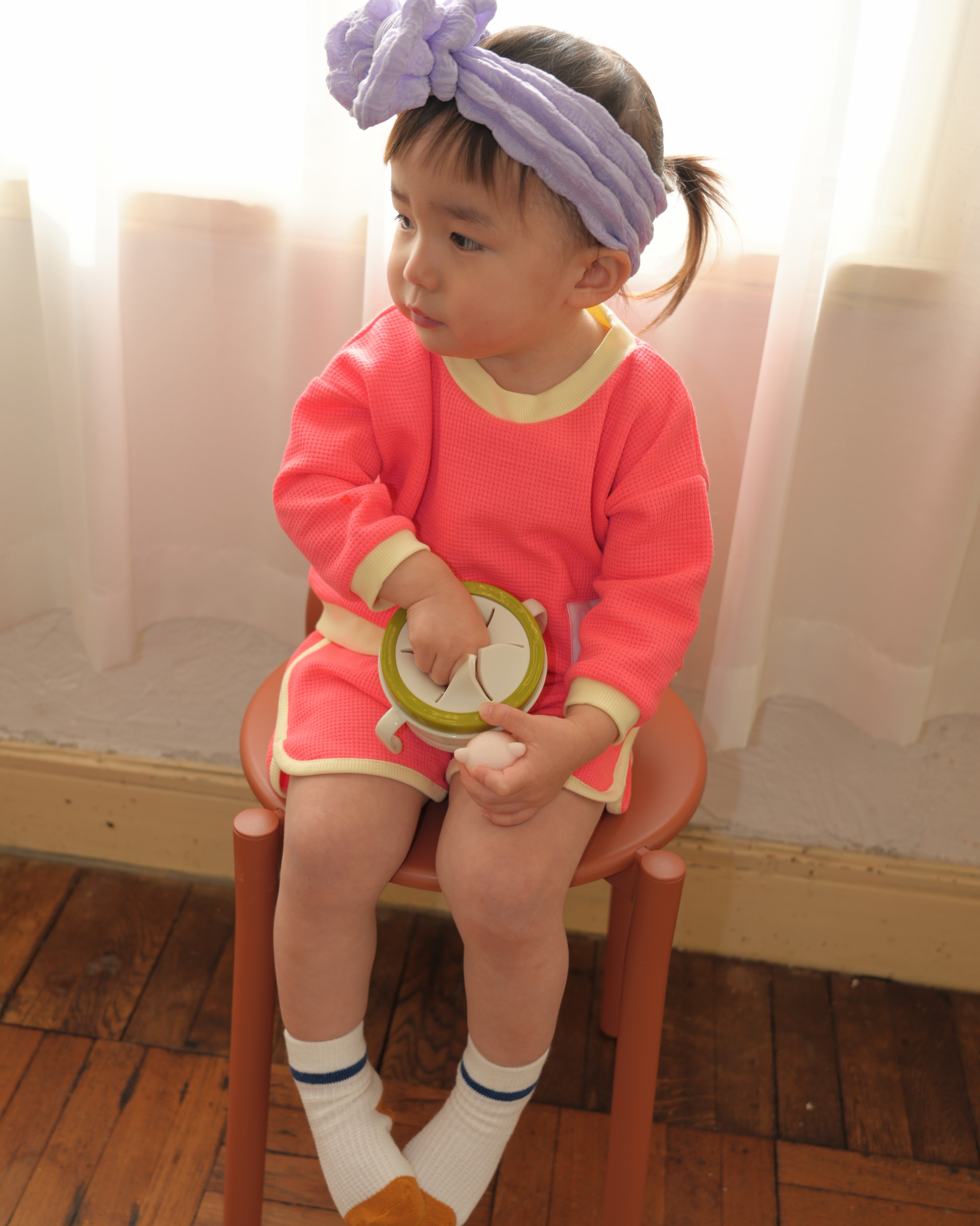 Neon Color Sweatshirt【110200】(orange)