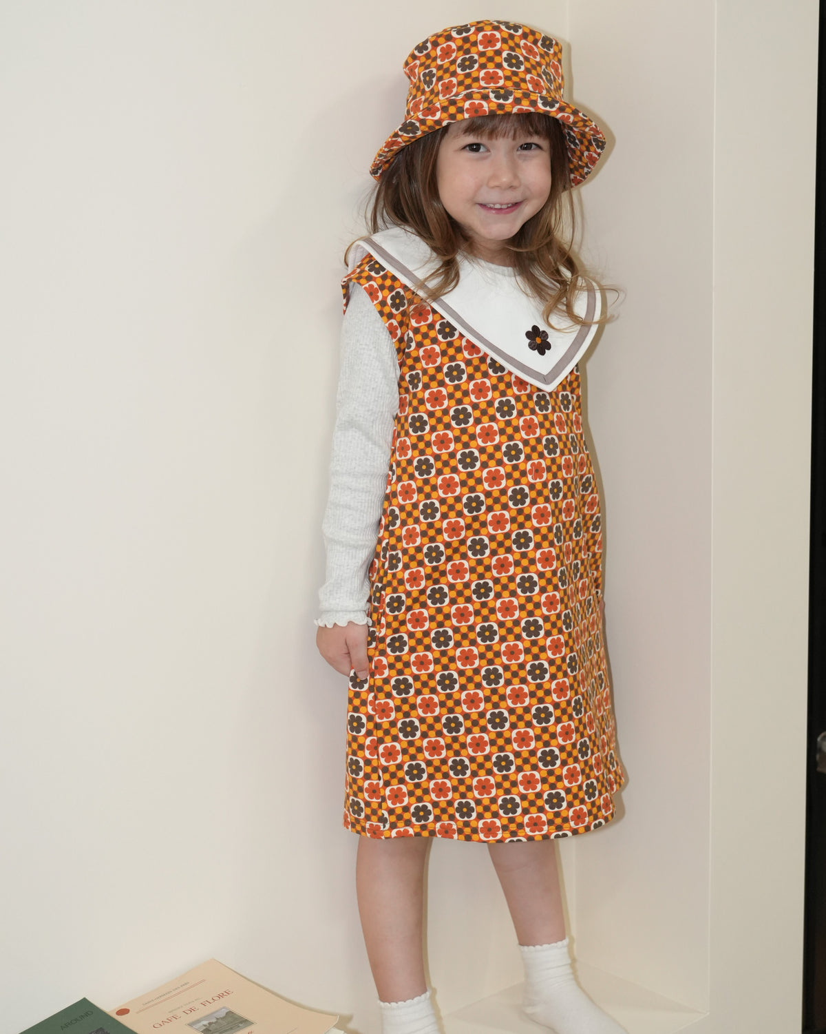 Retro Dot Flower Sleeveless Dress【110303】