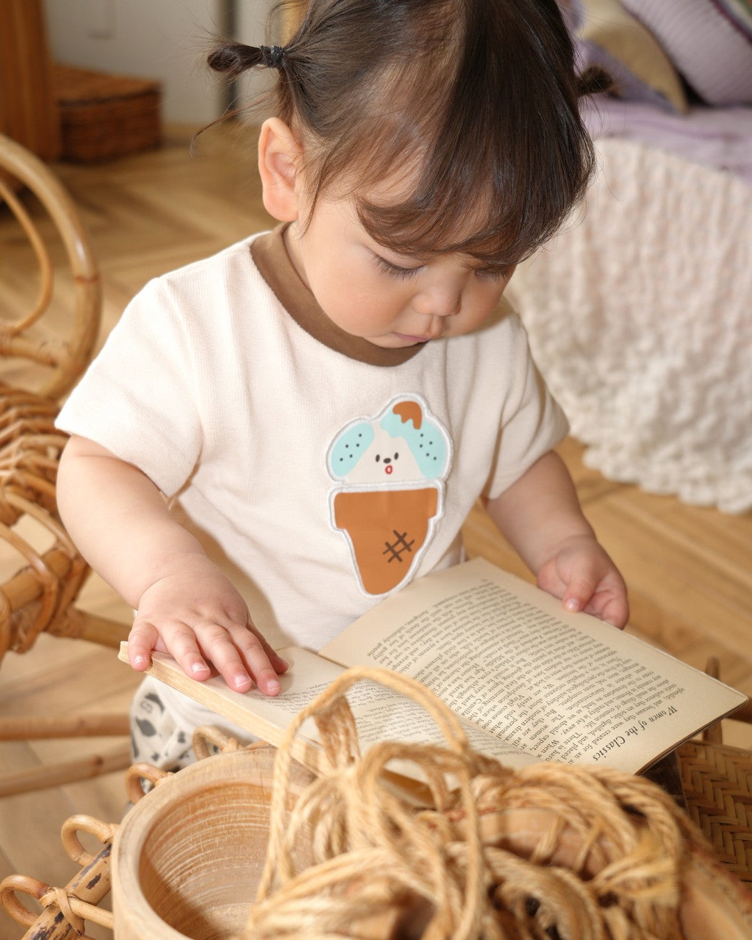 Choco Mint Ice Cream Dog T-Shirt 【110228】