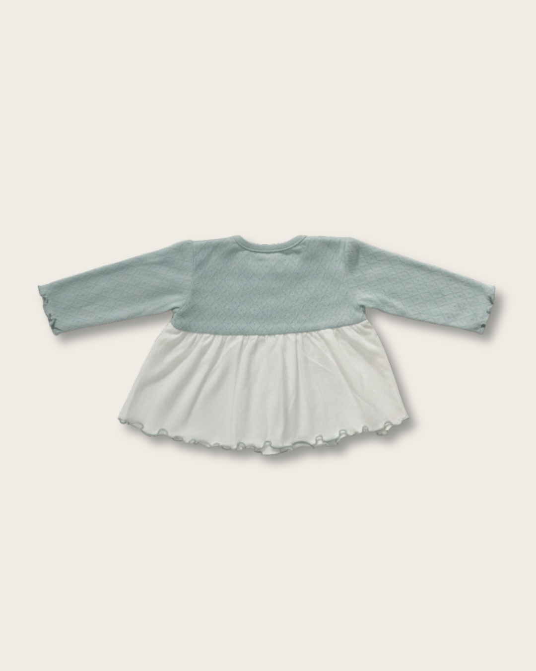 Eyelet Bicolor Cardigan【110130】 (green)