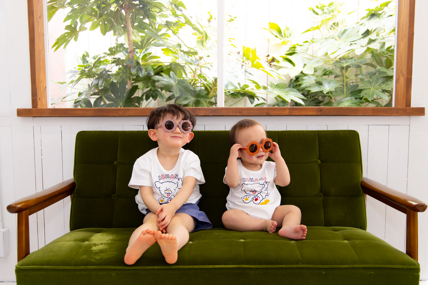 おさんぽわんわんロンパース【110063】