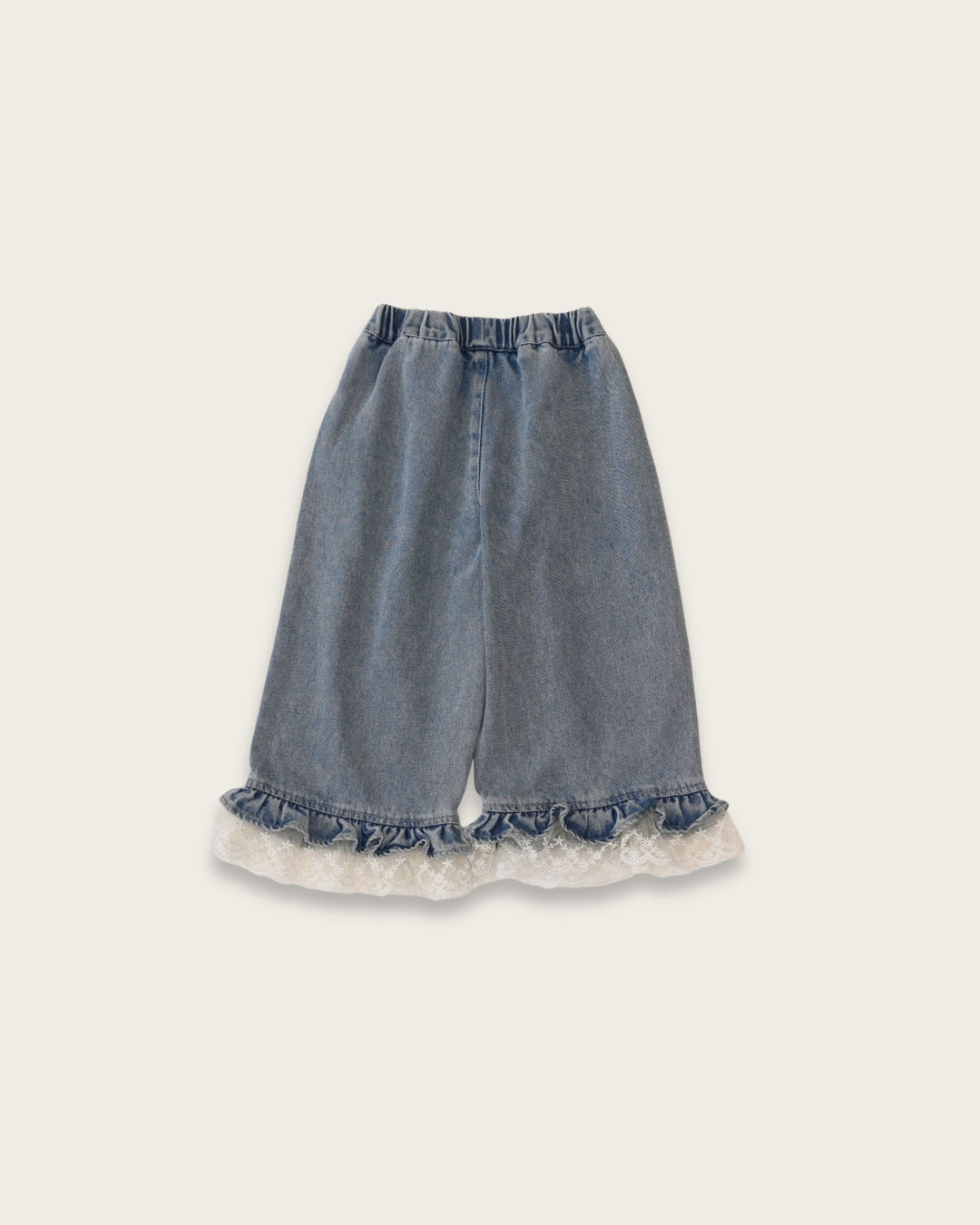 Lace Frill Denim Pants【K285】