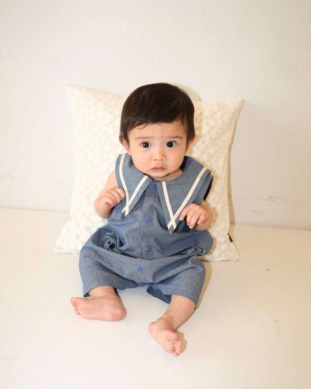 Dungaree Koala Patch Front Button Overalls【110262】