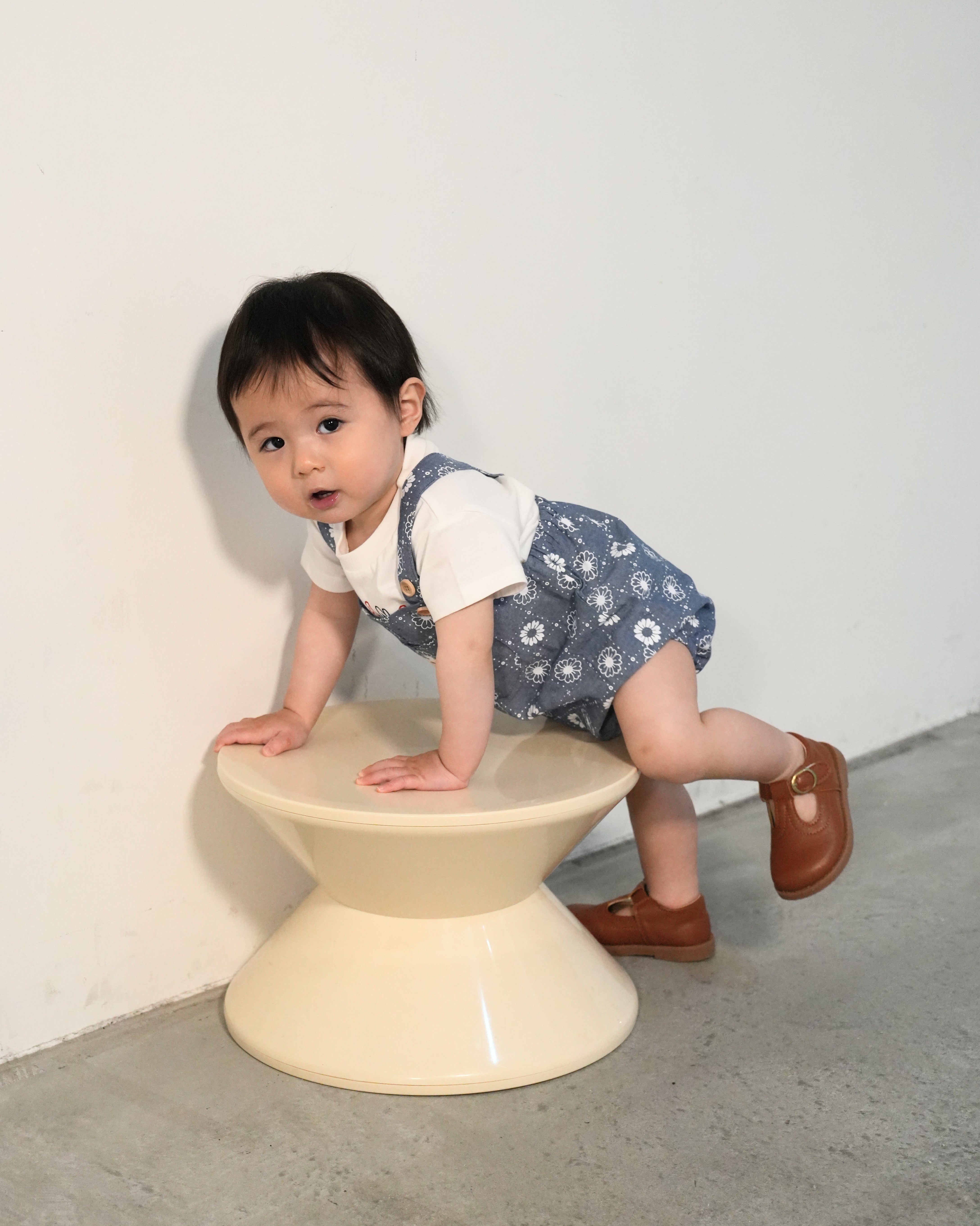 Daisy Denim Rompers【110211】