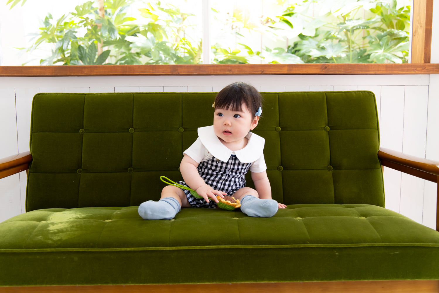 半袖蝶ネクタイカラーシャツ【110071】