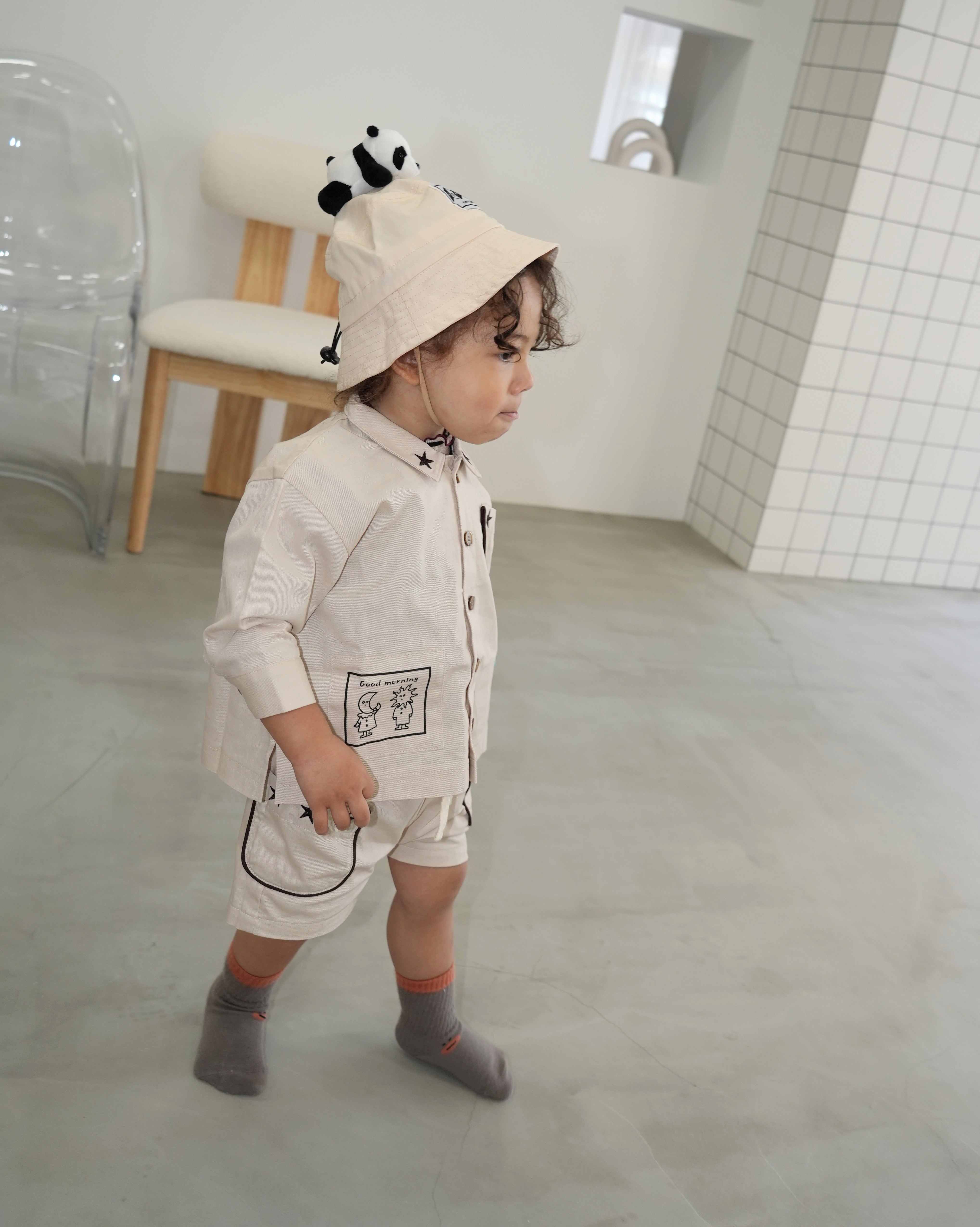 Moon & Sun Cotton Twill Shirt【110418】 (ivory)