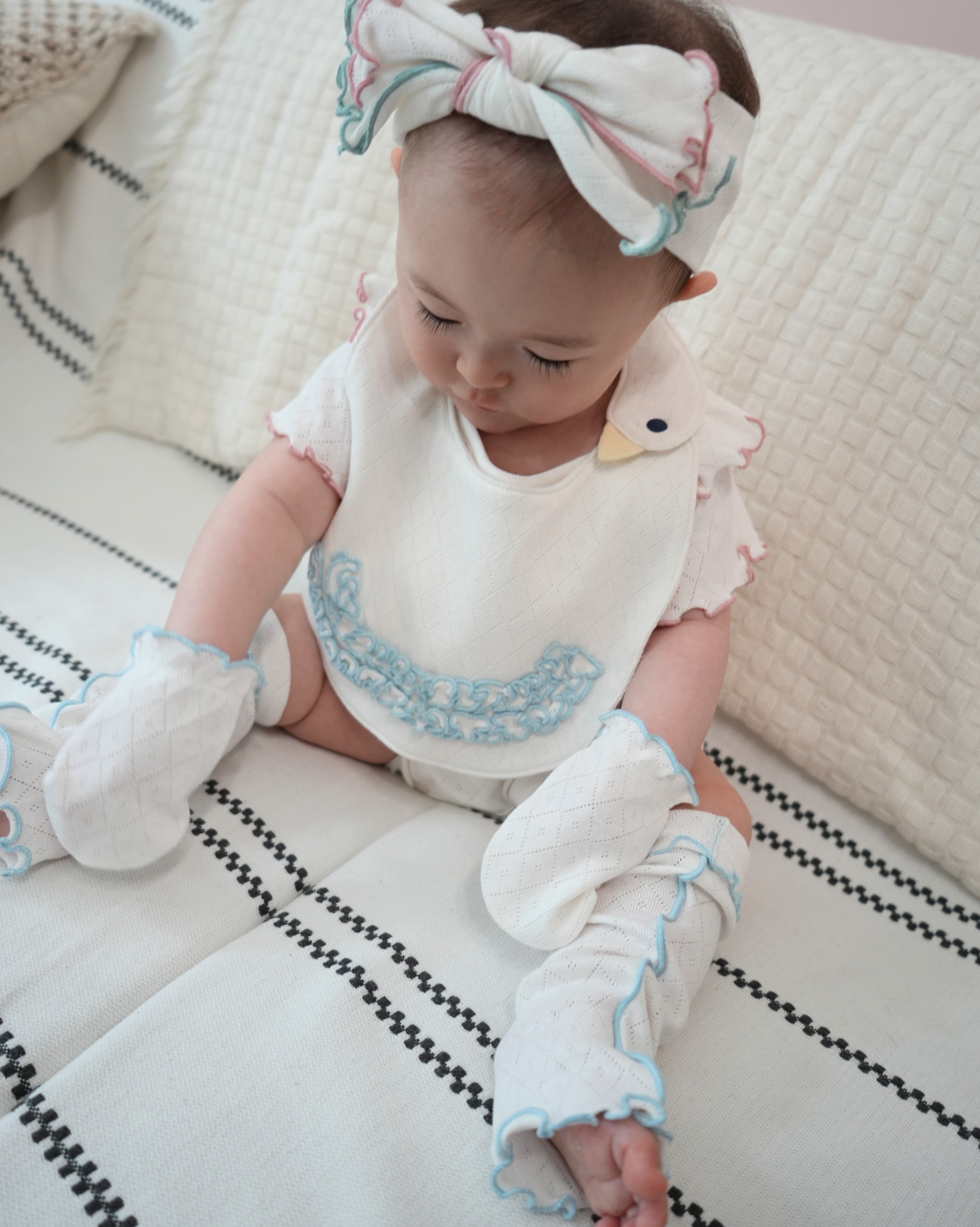 Eyelet Rib Baby Gift Set【150009】