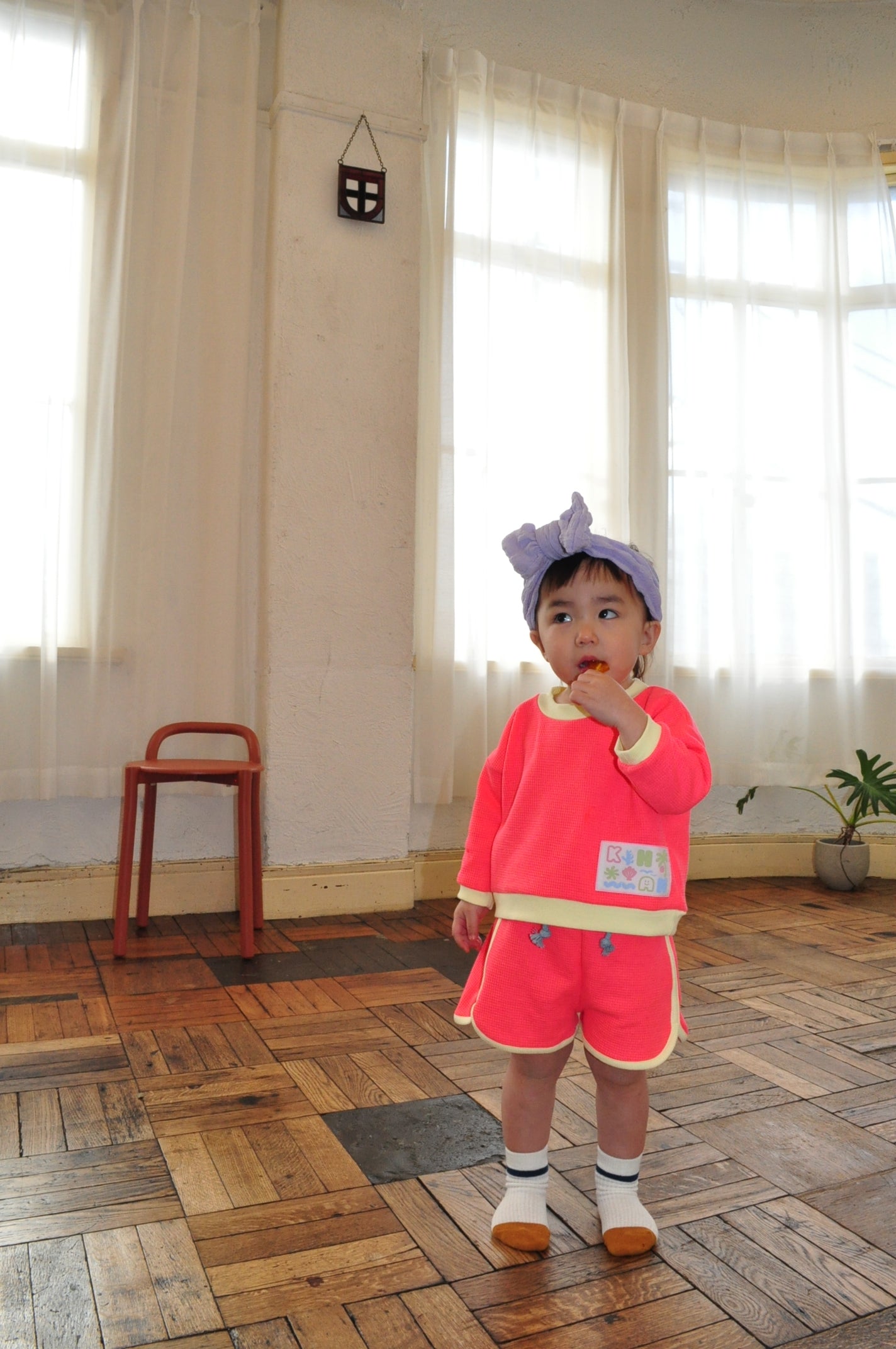 Neon Color Running Pants【110201】(orange)