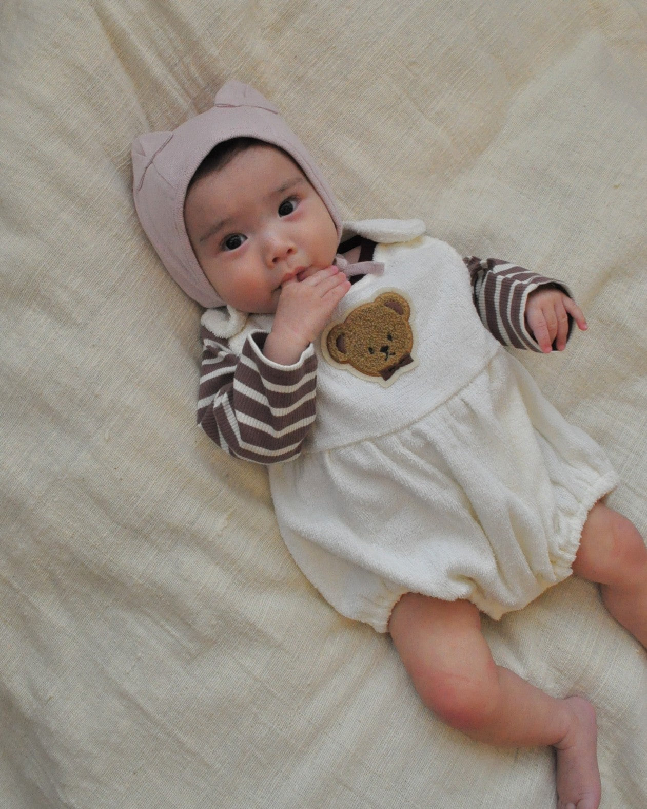 Bear Pile Salopette【150007】(ivory)