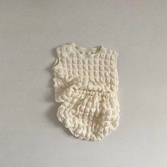 ポップコーンノースリーブセットアップ【N3071】