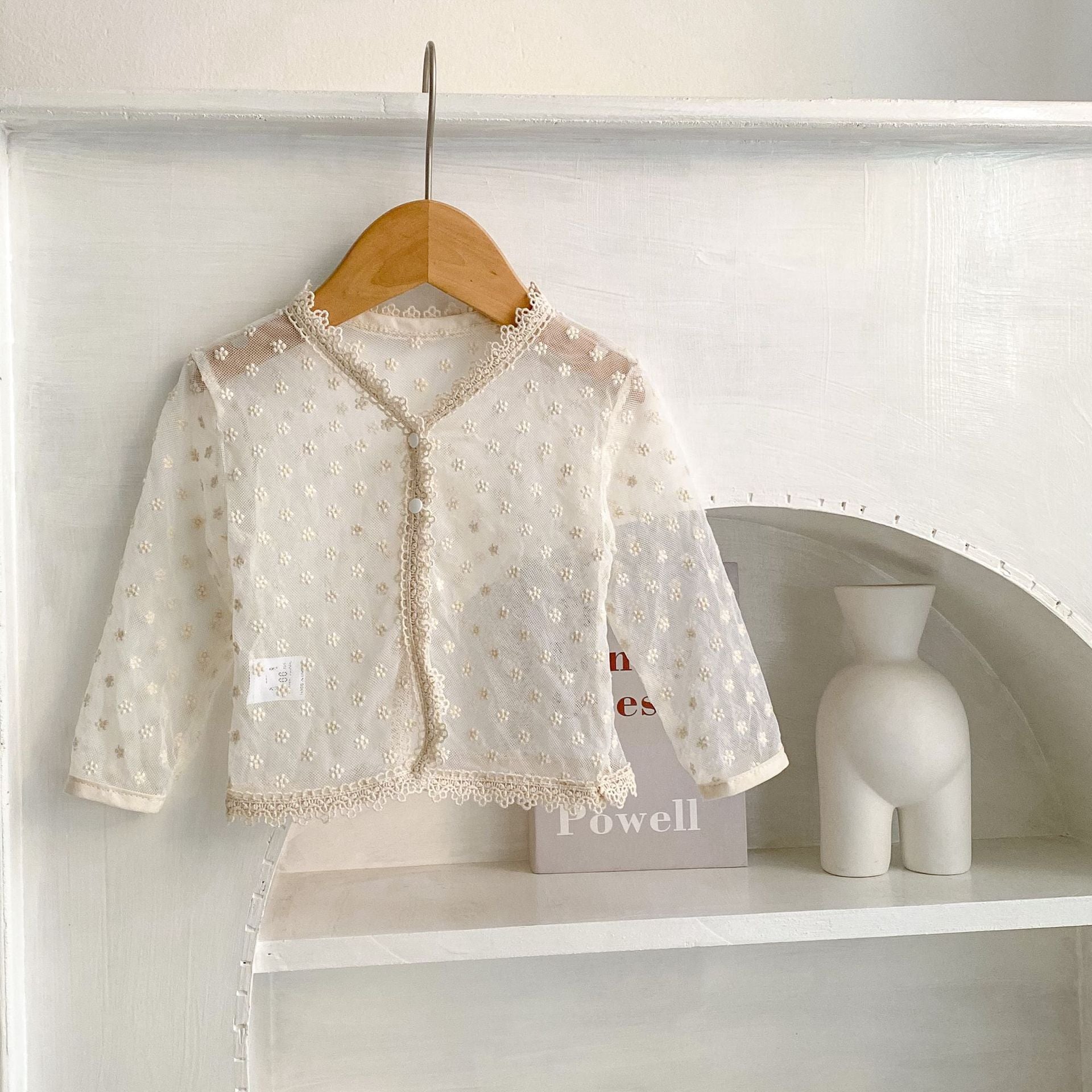 Baby girl lace top cardigan