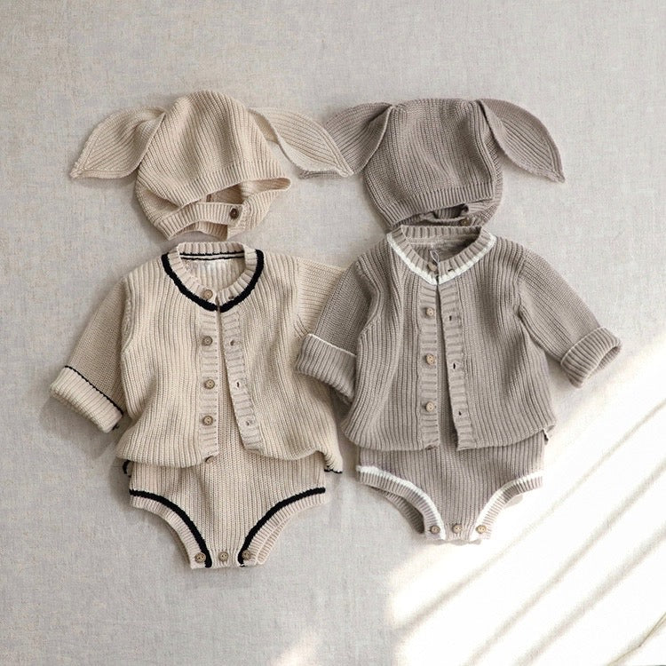 (予約商品)うさぎニットスリーピース【N2978】
