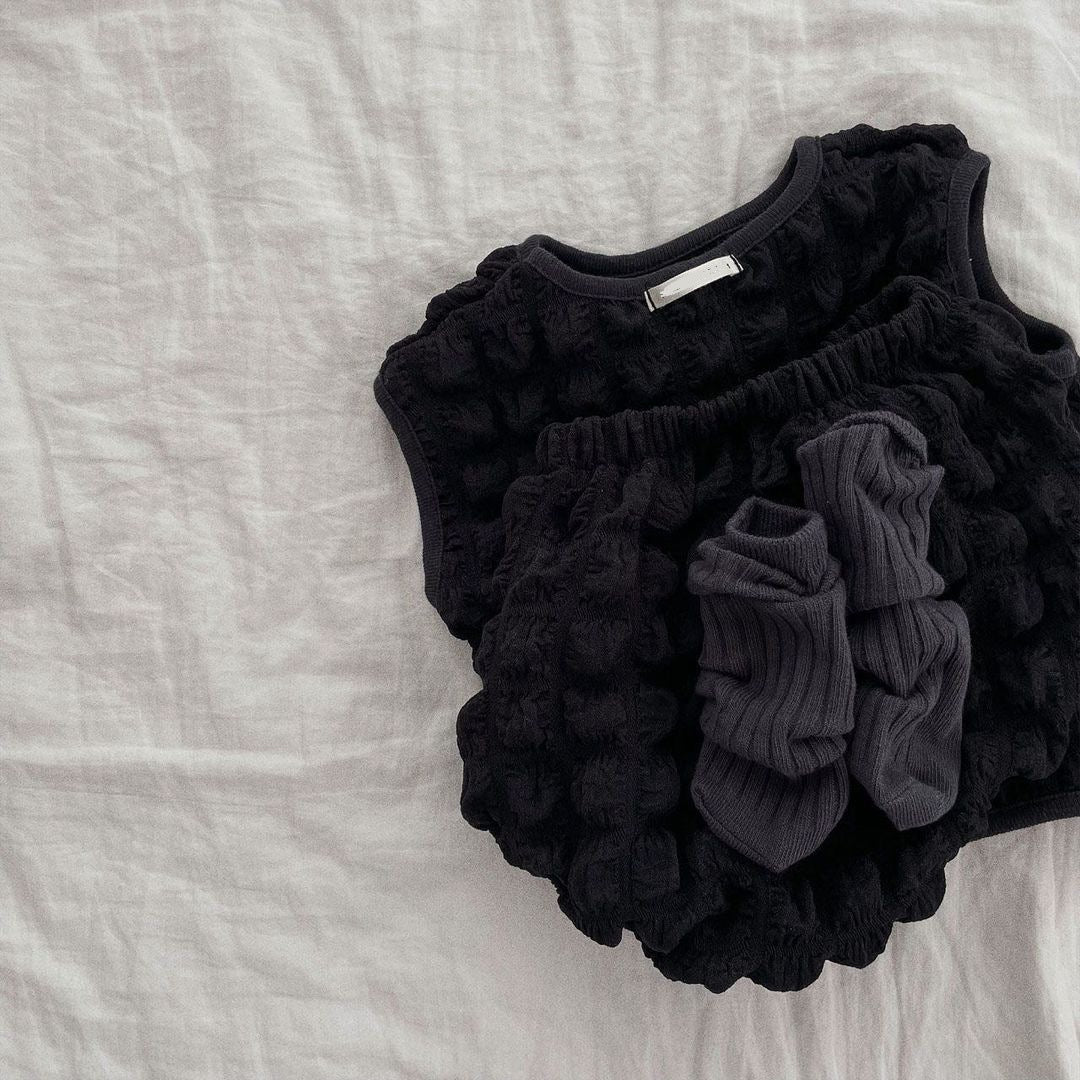 ポップコーンノースリーブセットアップ【N3071】