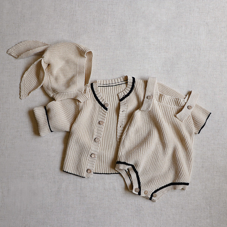 (予約商品)うさぎニットスリーピース【N2978】
