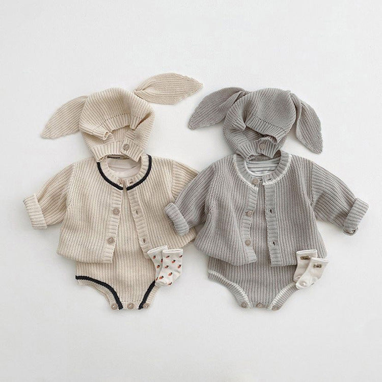 (予約商品)うさぎニットスリーピース【N2978】