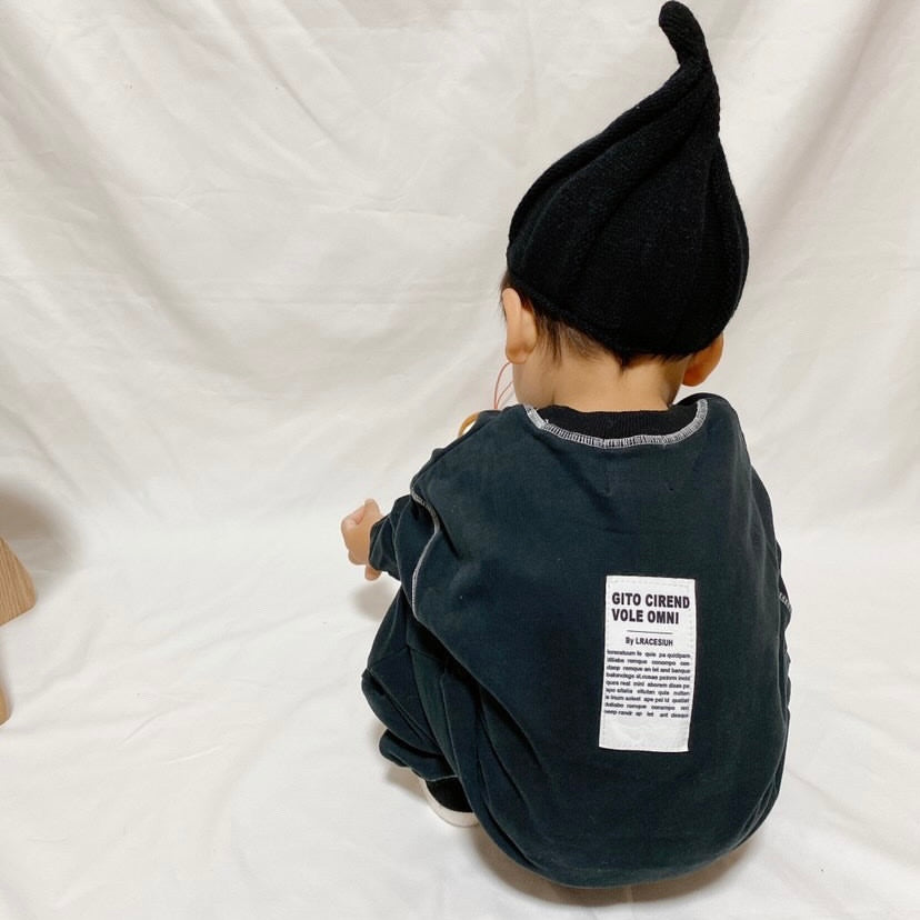 (予約商品)ポケットスウェットロンパース【N3419】