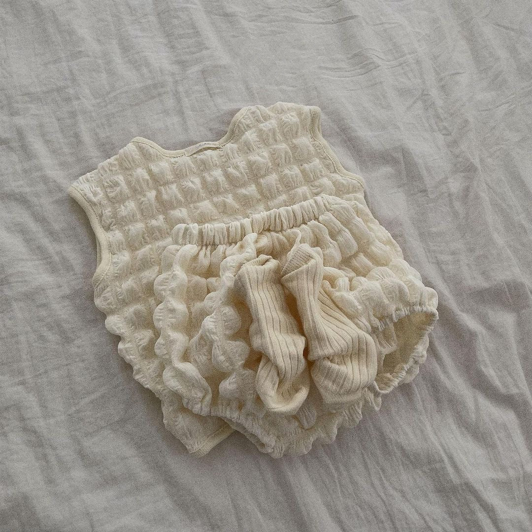 ポップコーンノースリーブセットアップ【N3071】