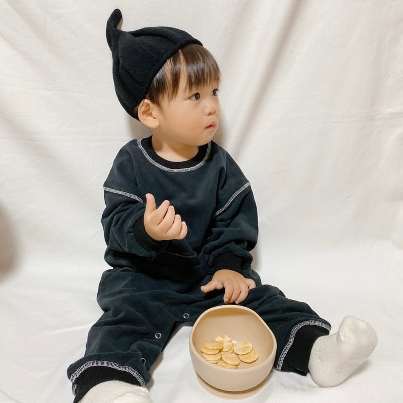 (予約商品)ポケットスウェットロンパース【N3419】