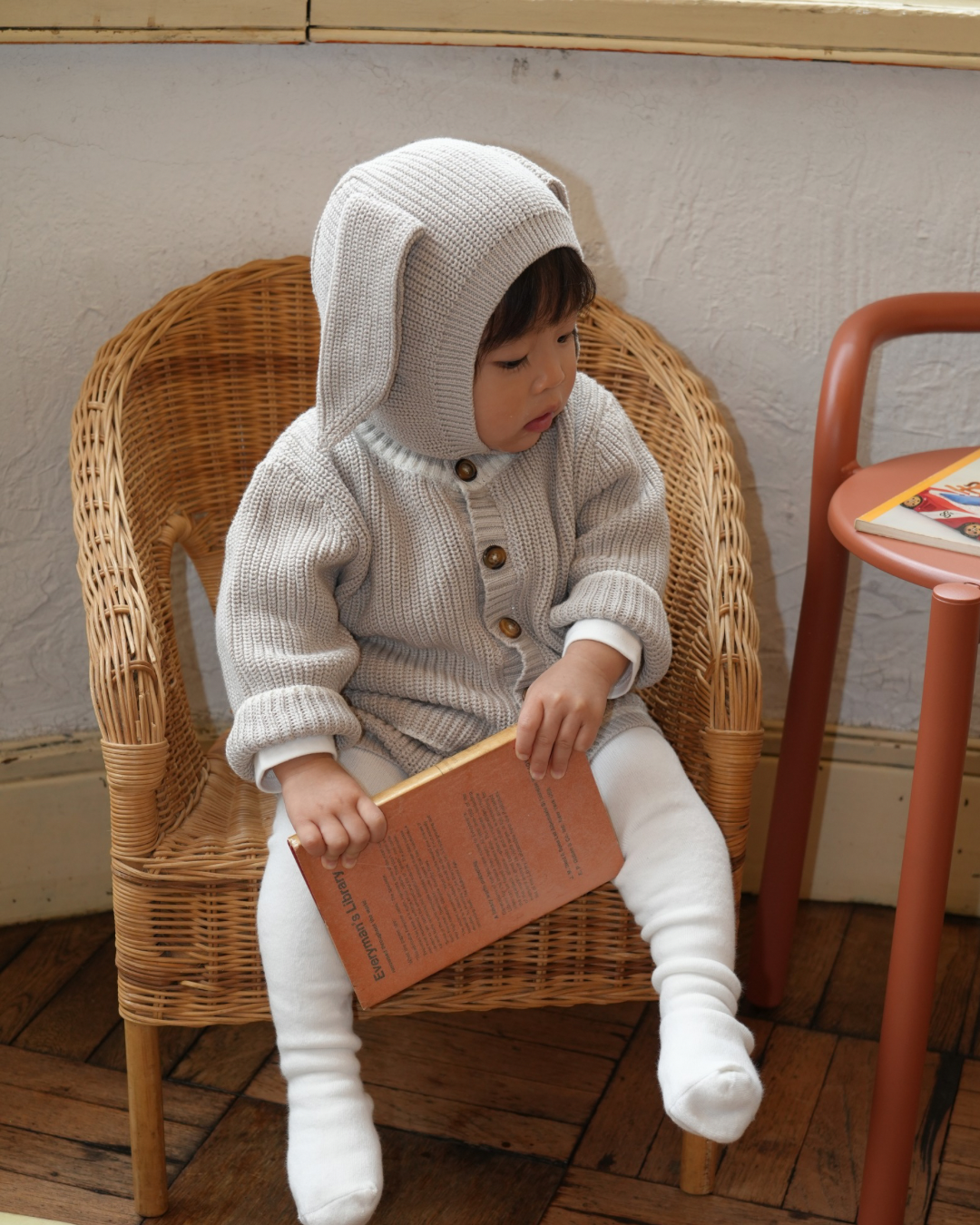 Rabbit Knit Three Piece(gray)