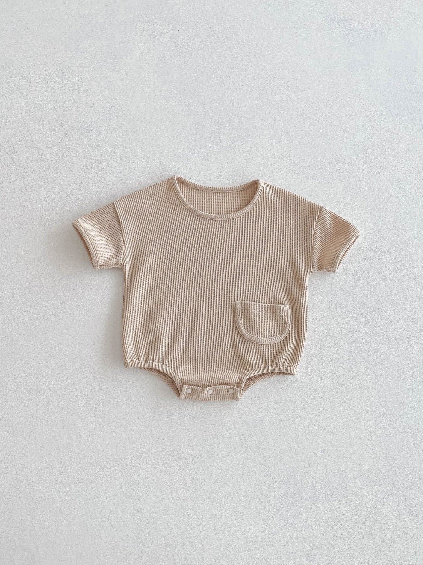 ワッフルポケットロンパース【N3499】