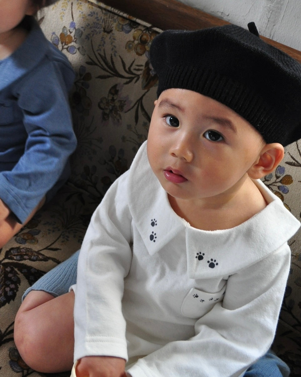 Design Collar Rompers【110121】（white）