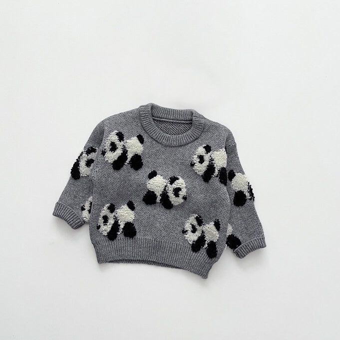 Panda knit pullover [N3209] 
