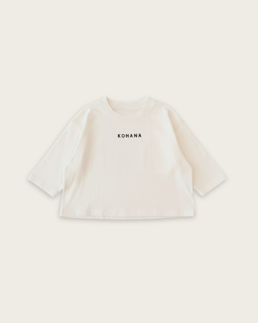 Floral Design 3/4 Sleeve T-Shirt (kodomo) 【110138】