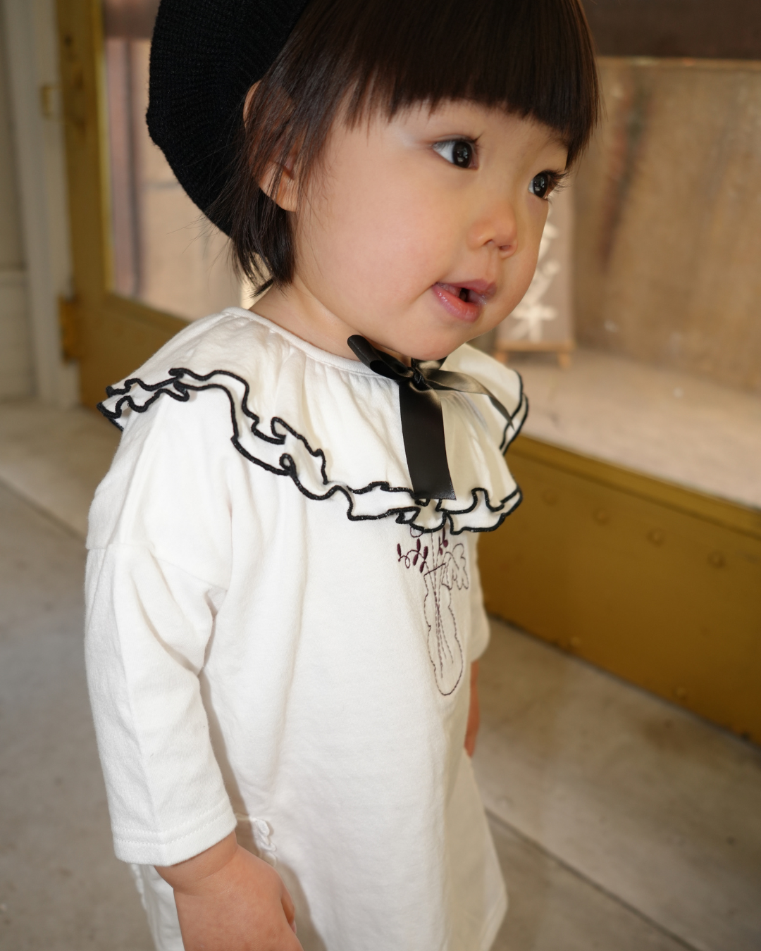 Classical Detachable Collar Pumpkin Pants Two Piece Set【110126】