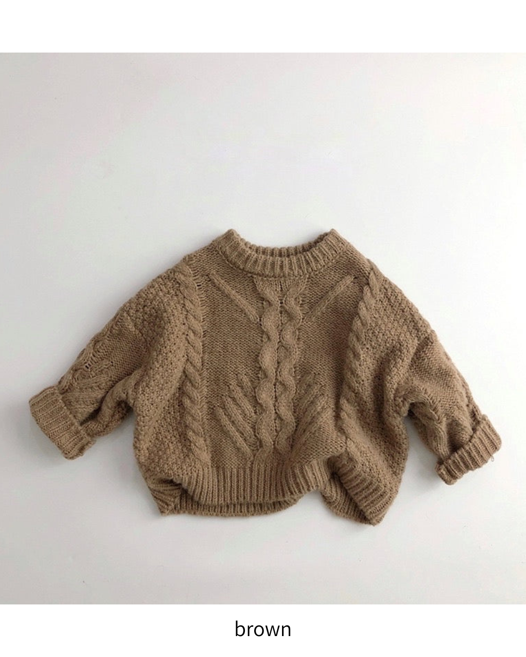 (Pre-order item) Twist Mix Knit Pullover [K182]