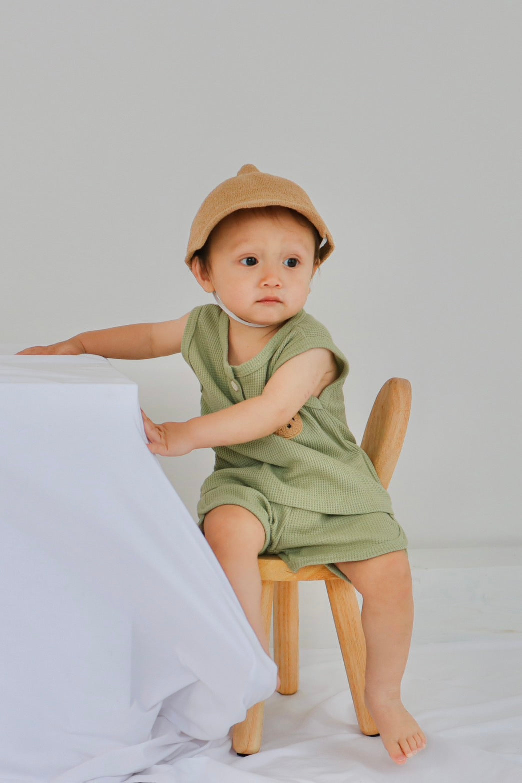 Bear sleeveless set [N3482]