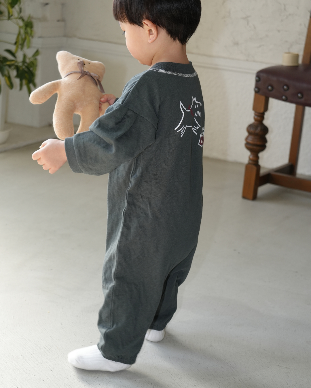 Dog Sweat Coverall【110122】（black）