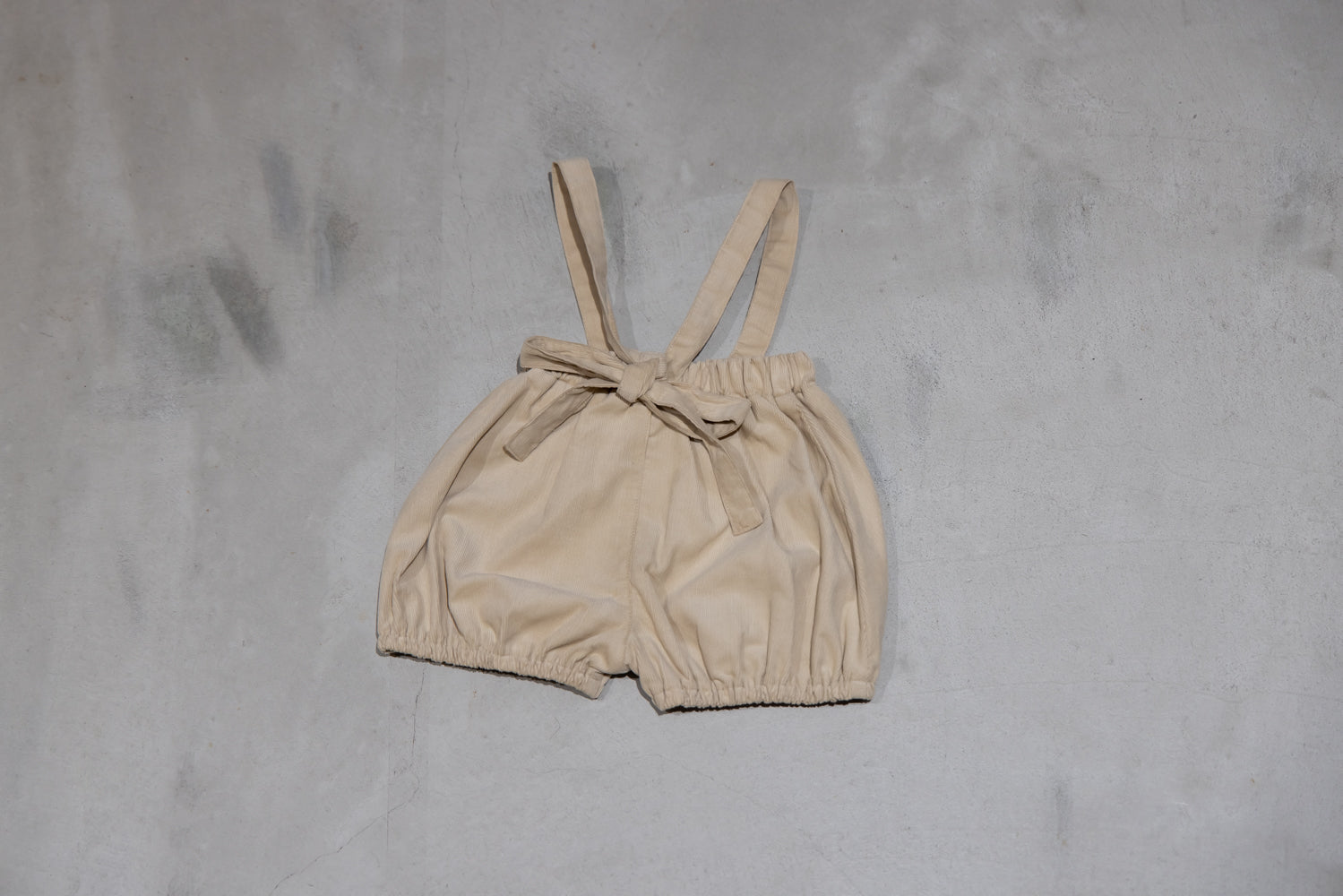 (Pre-order) Shirt and Cord Bottoms with Suspenders [110094] (Beige) 